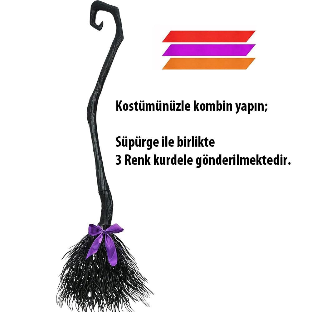 Yamuk Cadı Süpürgesi Plastik 135cm Hallooween Aksesuarları KostümPartim® Yamuk Cadı Süpürgesi - Plastik 135 cm ile Cadılar Bayramı'nda Büyüleyici Bir Görünüm Kazanın!