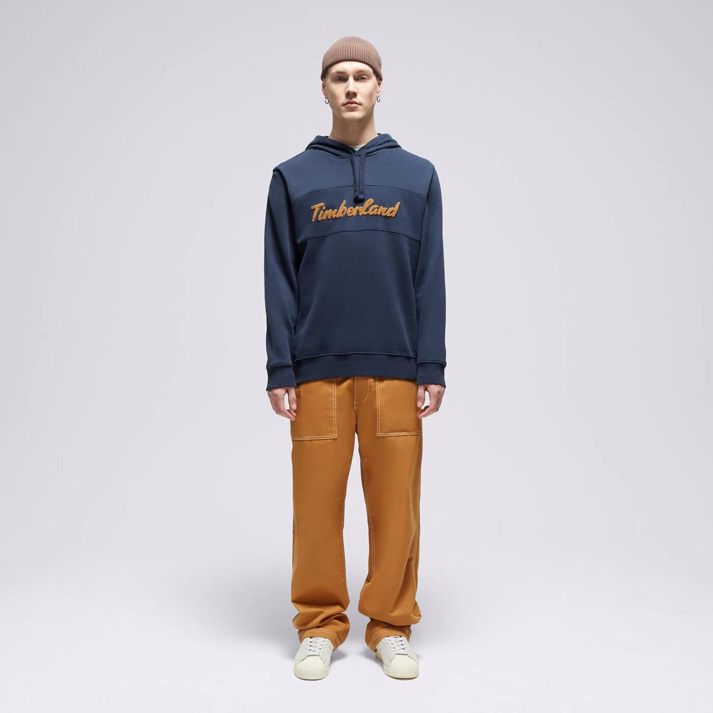 Timberland Cursive Hood Erkek Sweatshirt Lacivert