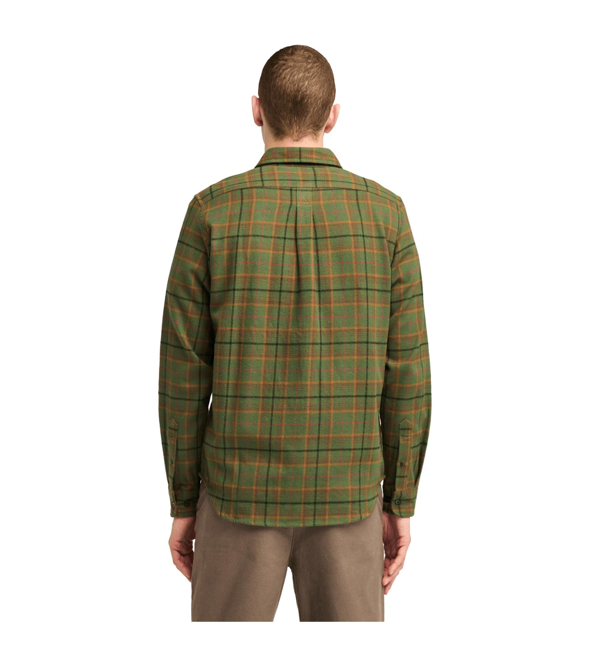 Timberland Midweight Flannel Check Erkek Gömlek Dark Wheat Boot