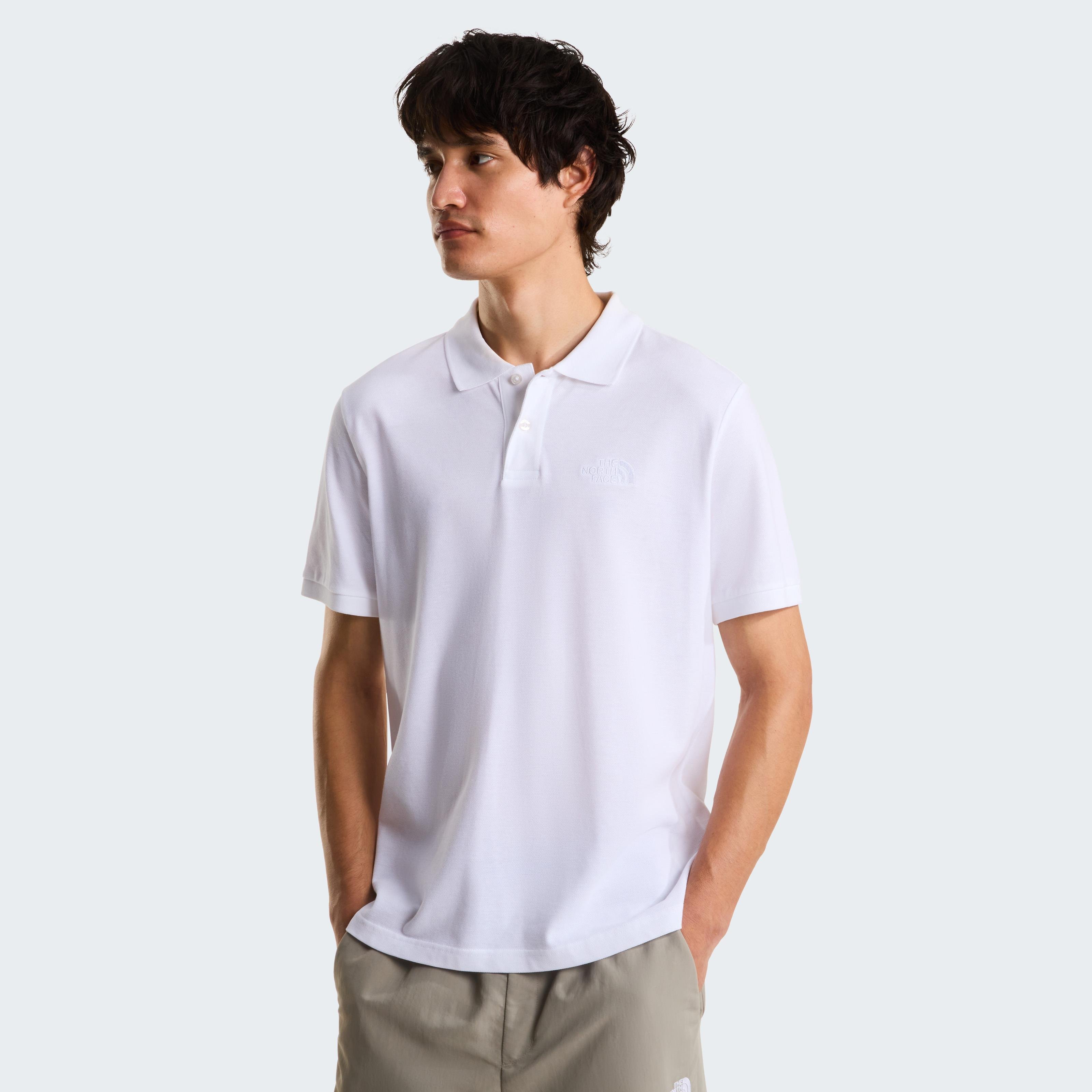 The North Face Essential Regular Erkek Polo Tişört Beyaz