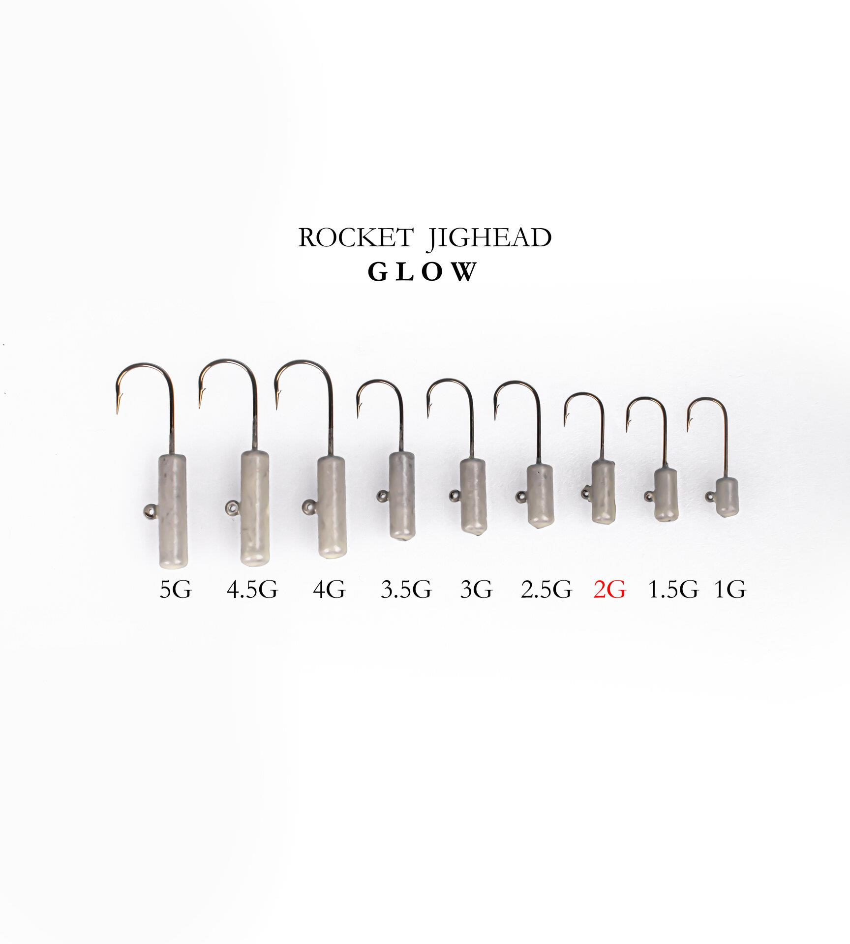 Alesta Rocket Jighead Glow 4P