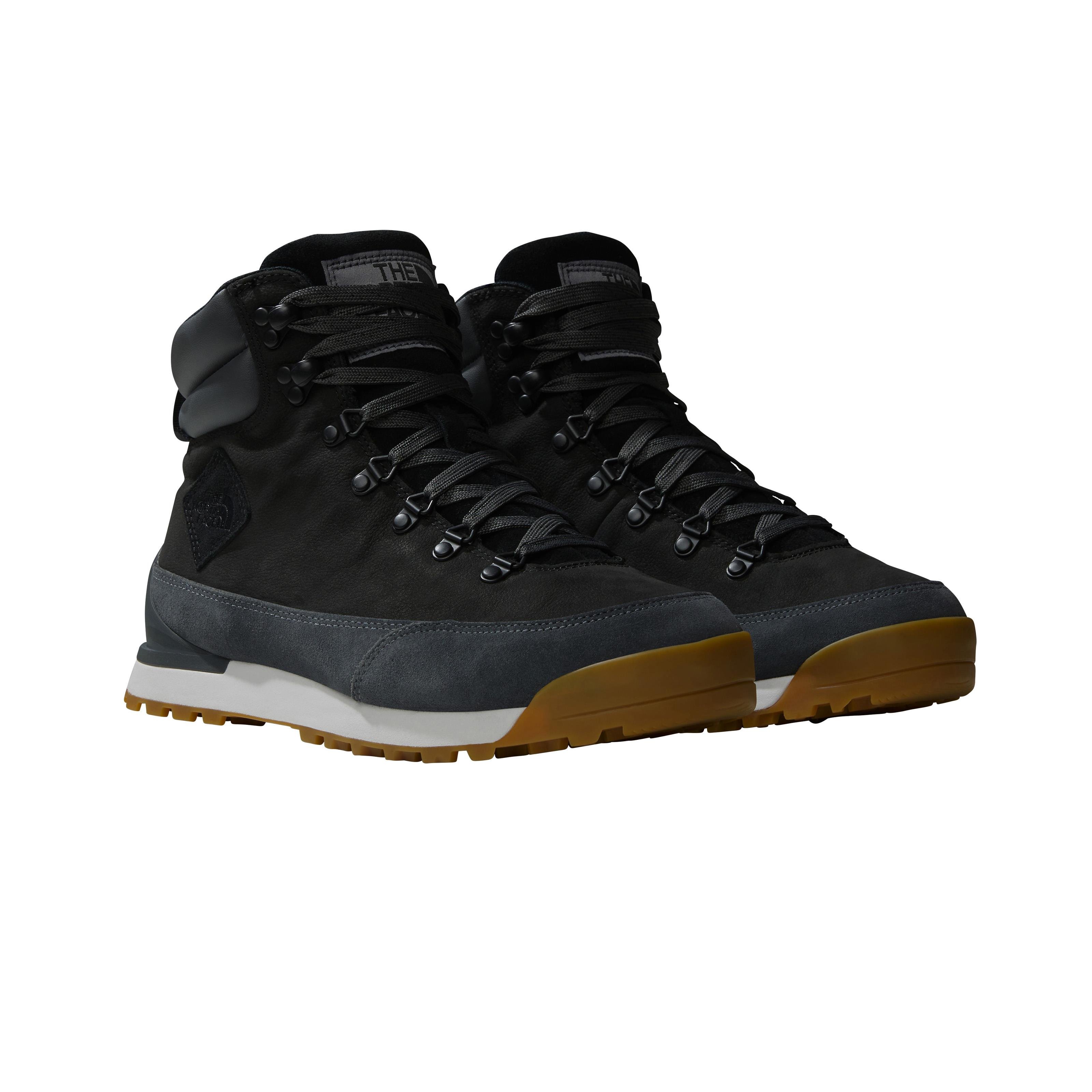 The North Face Back To Berkeley IV Leather Erkek Bot Black Asphalt Grey