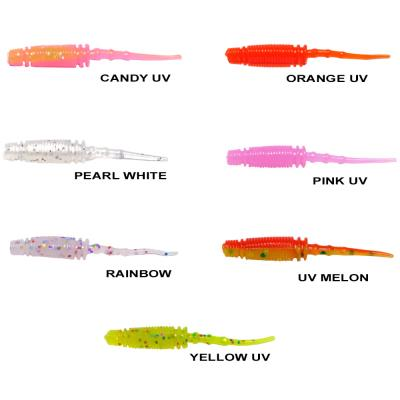 Ryuji Rock Worm 4cm Kokulu Silikon Yem (12 adet)