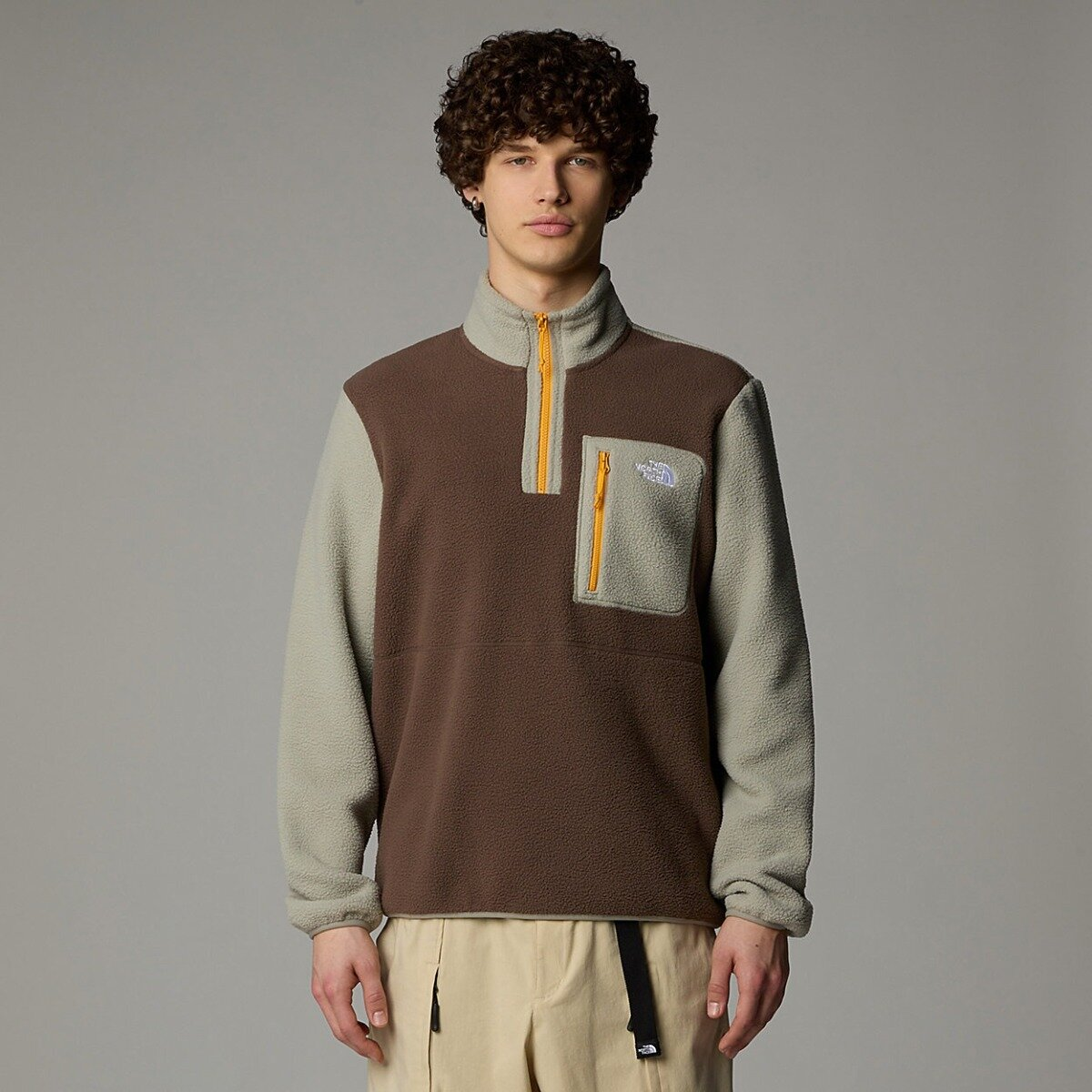 The North Face Yumiori 1/4 Erkek Polar Smokey Brown
