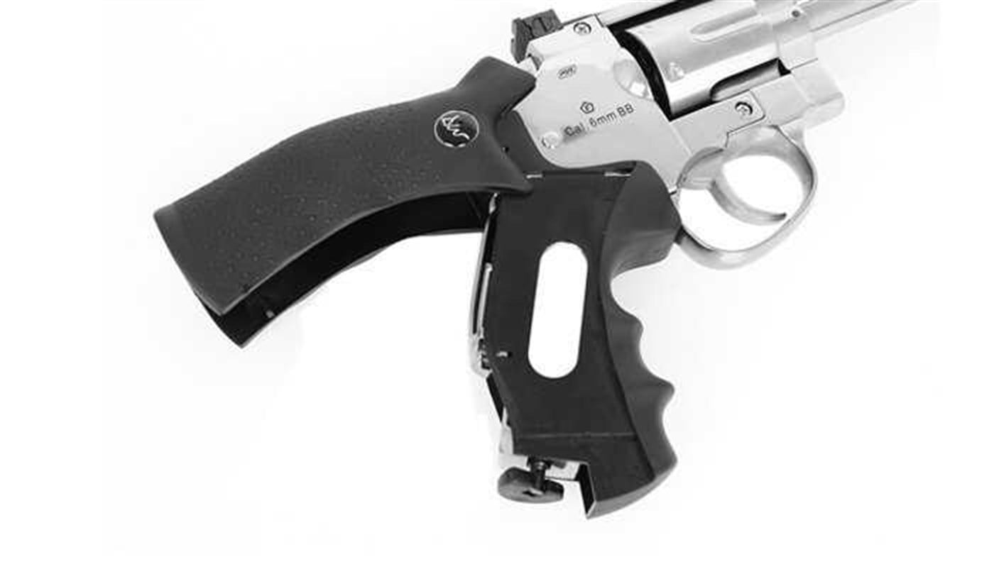 ASG Dan Wesson 6 inç Silver Parlak Krom Toplu Havalı Tabanca