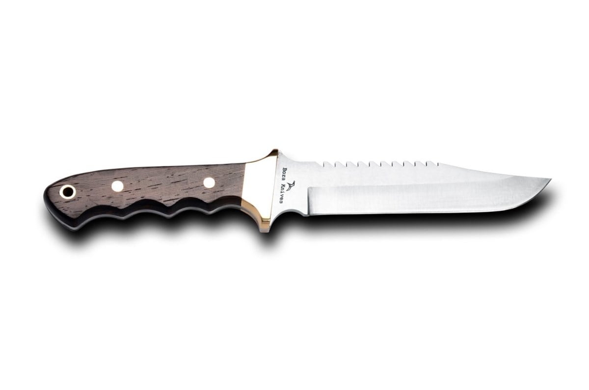 Bora M-302 W Tiger Testereli Wenge Saplı Bıçak