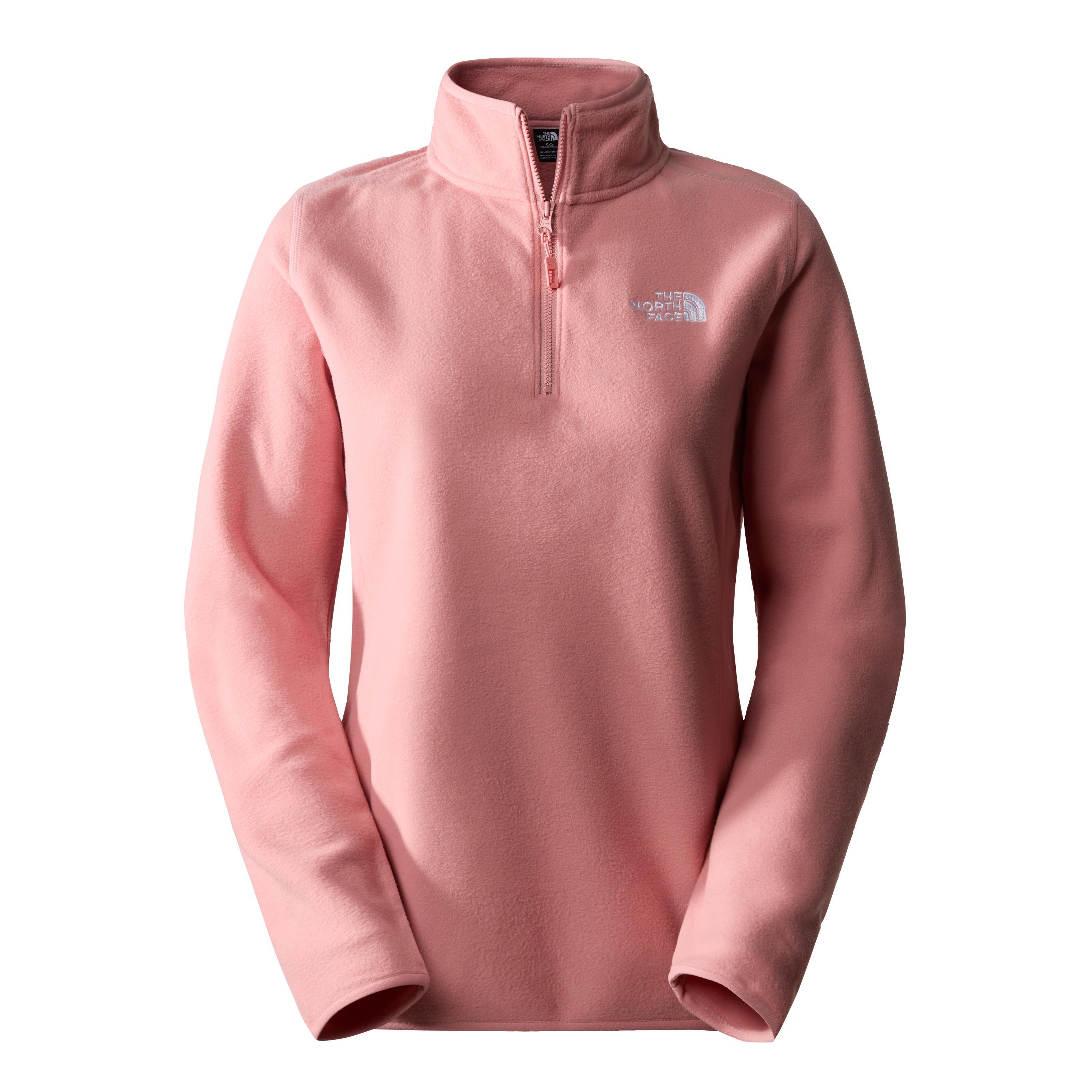 The North Face 100 Glacier 1/4 ZIP Kadın Polar Shady Rose