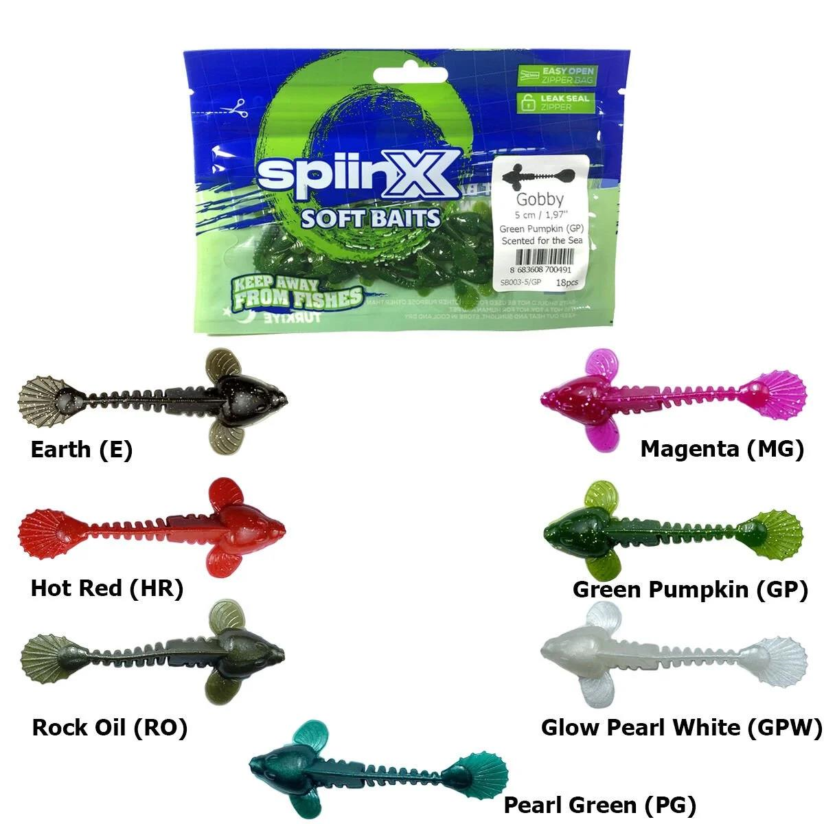 Spiinx Soft Baits Gobby 5 cm Kokulu Silikon Yem