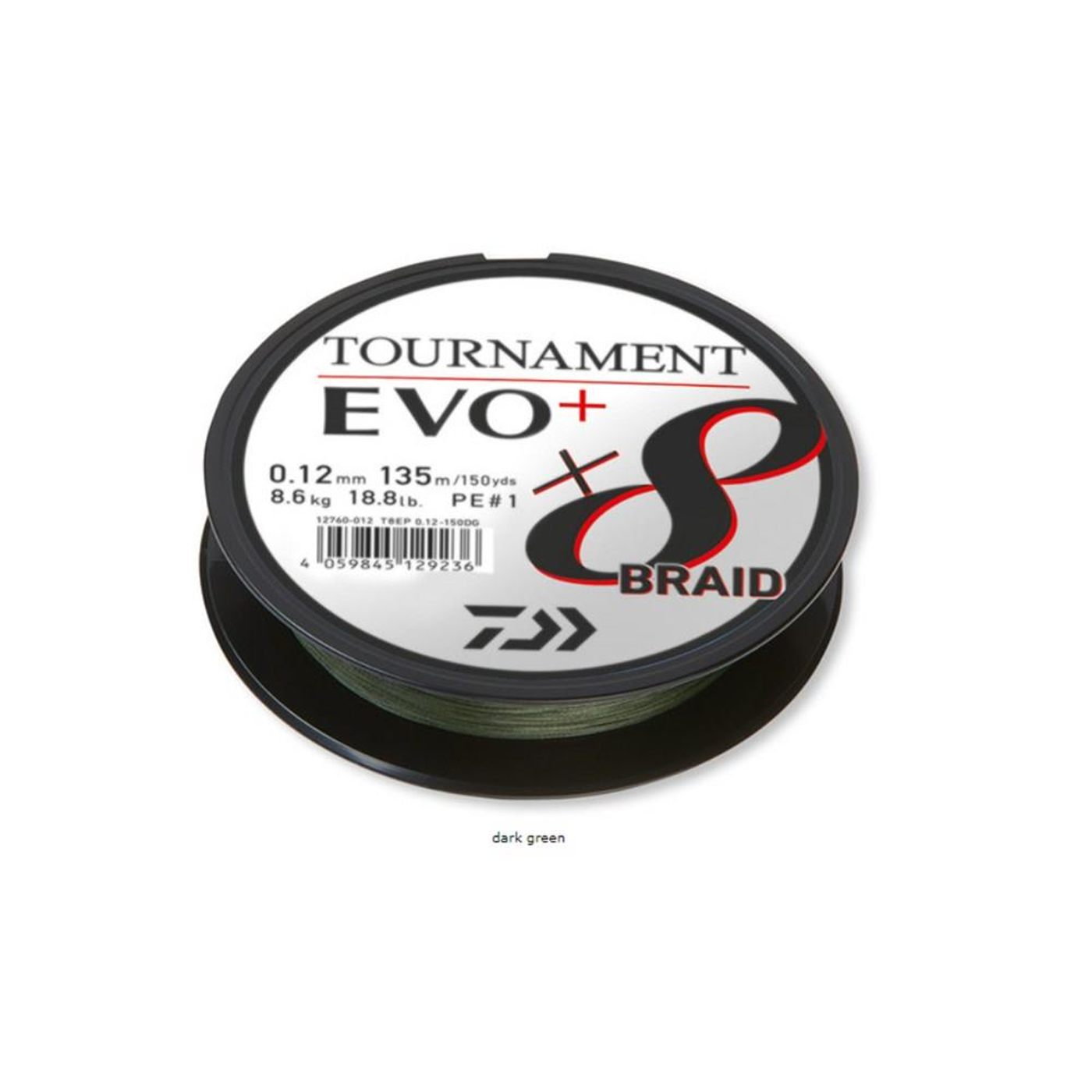 Daiwa Tournament EVO+ 8B Dark Green İp Misina
