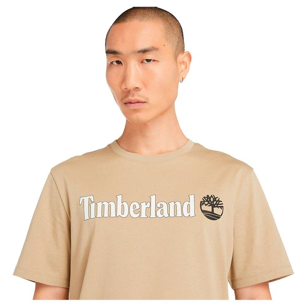Timberland Kennebec River Linear Logo Erkek Tişört Lemon Pepper