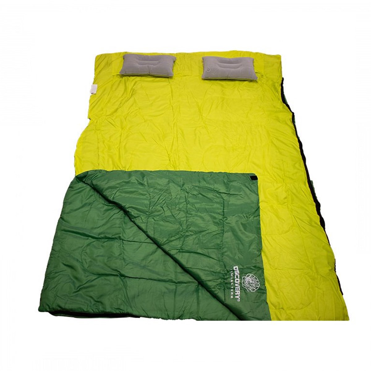 DFT Çift Kişilik(190+30)x145cm yeşil -5°Uyku Tulum