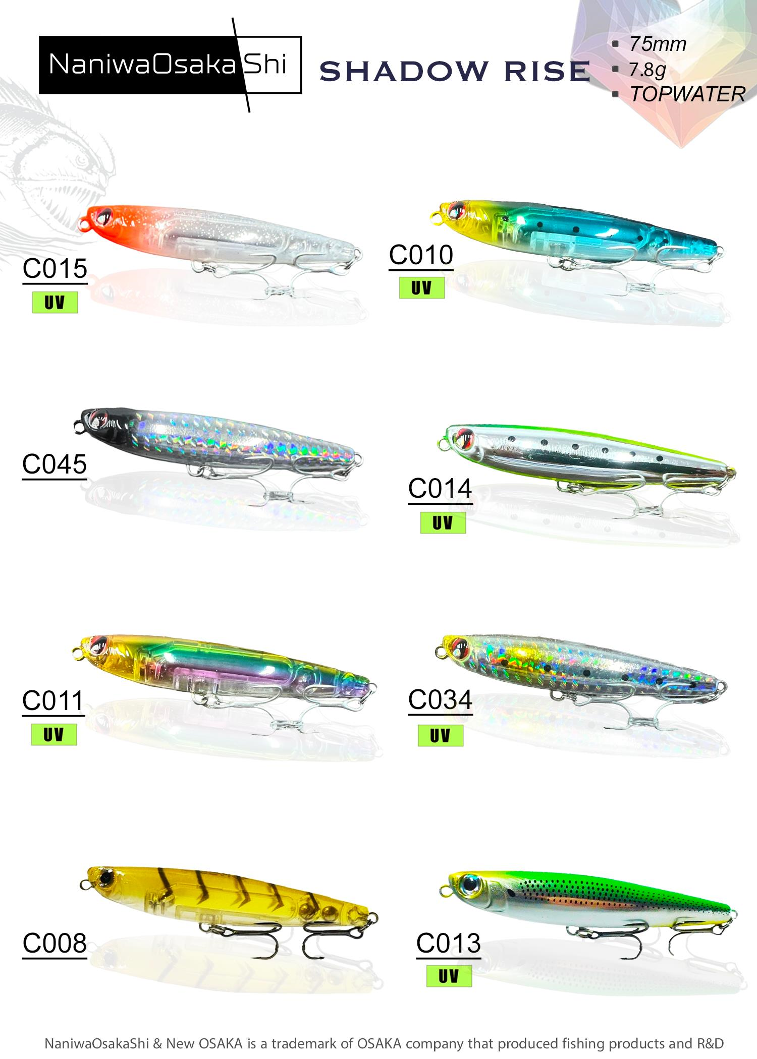 NaniwaOsakashi Shadow Rise 75mm 7.8gr Maket Balık
