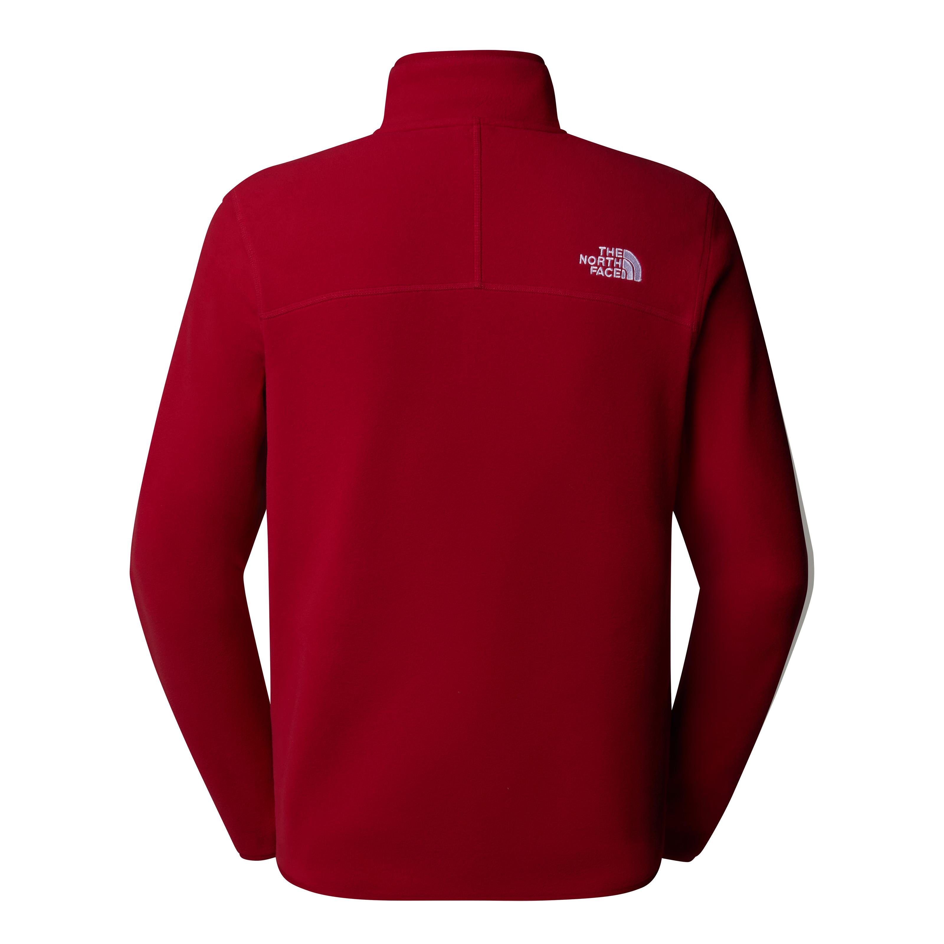 The North Face 100 Glacier 1/4 Erkek Polar Garnet Red