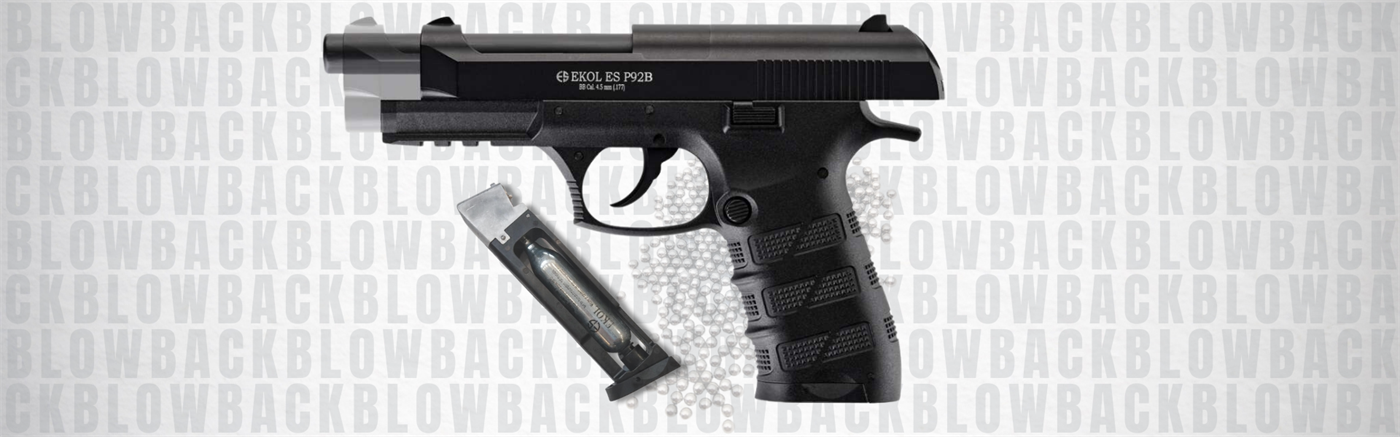 Ekol ES P92 Siyah Blowback Havalı Tabanca