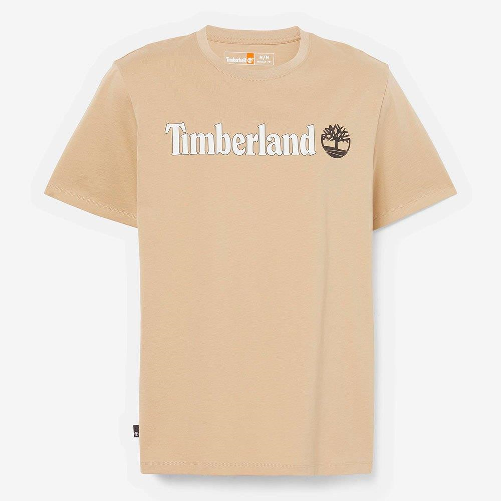 Timberland Kennebec River Linear Logo Erkek Tişört Lemon Pepper