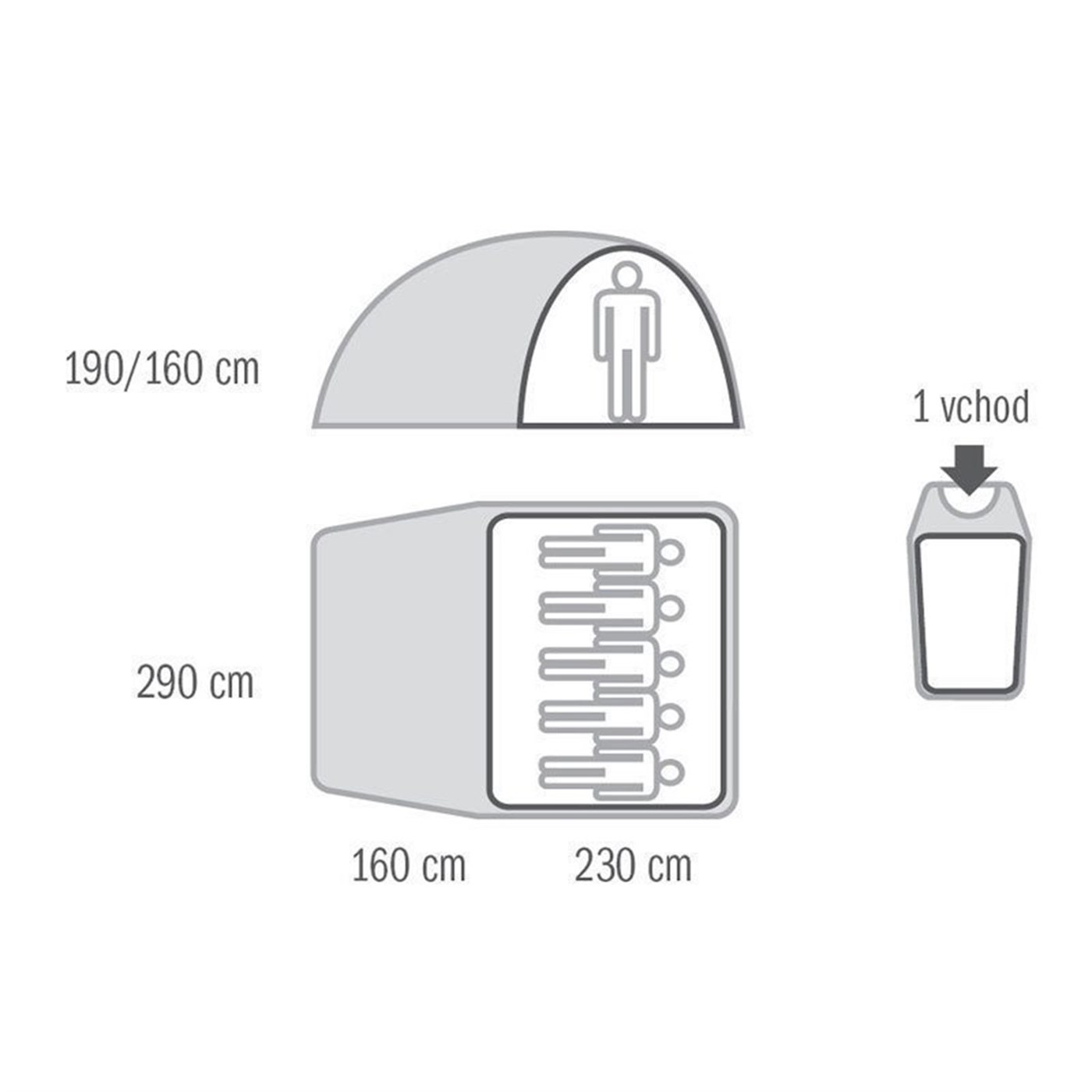 Husky Bigless 5 Kişilik Çadır