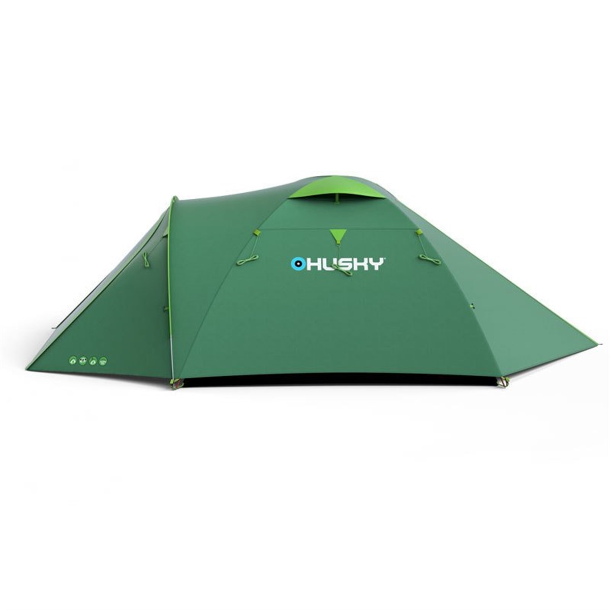 Husky Bizon 4 Kişilik Yeşil Çadır