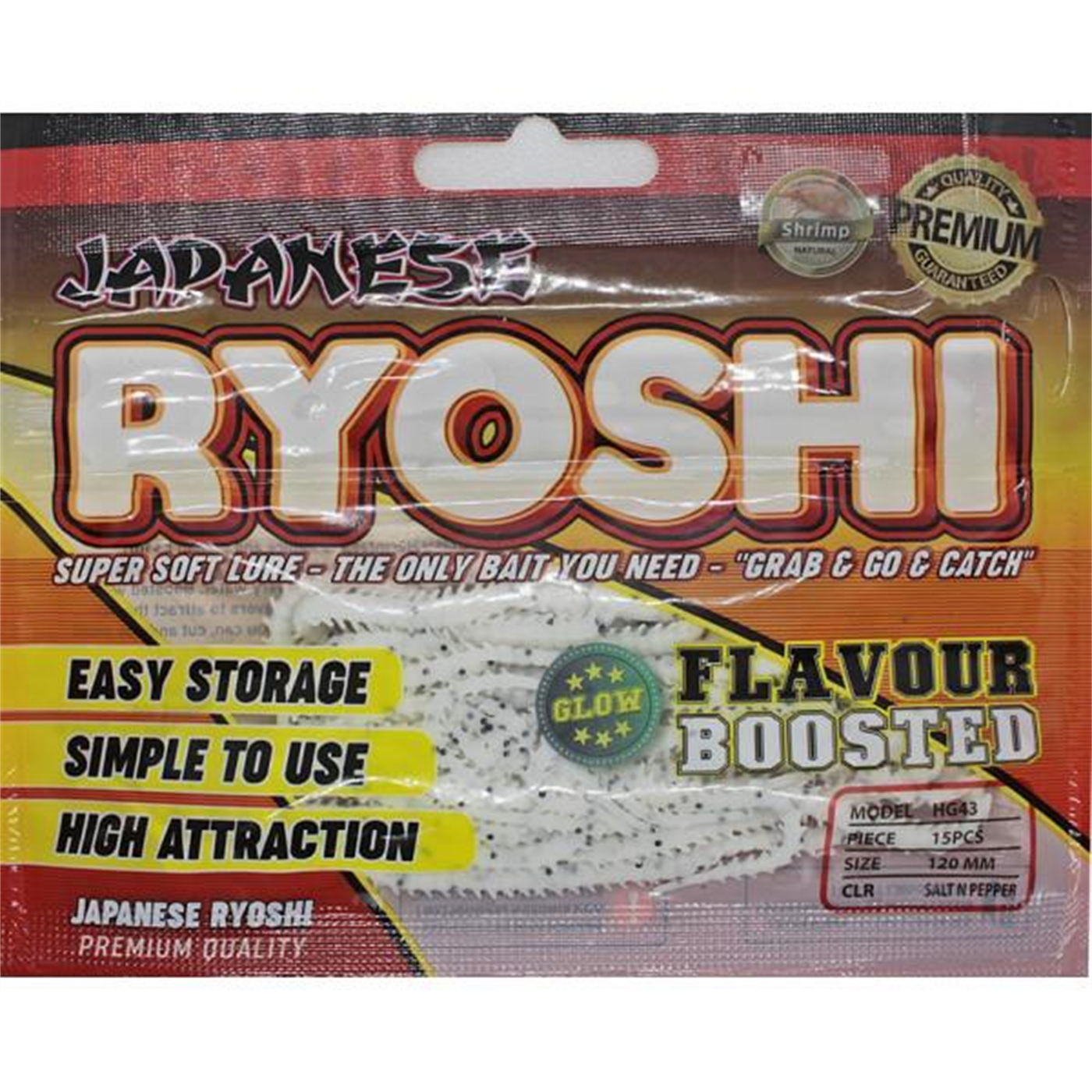 Japanese Ryoshi Salt N Pepper Glow Kokulu LRF Yemi