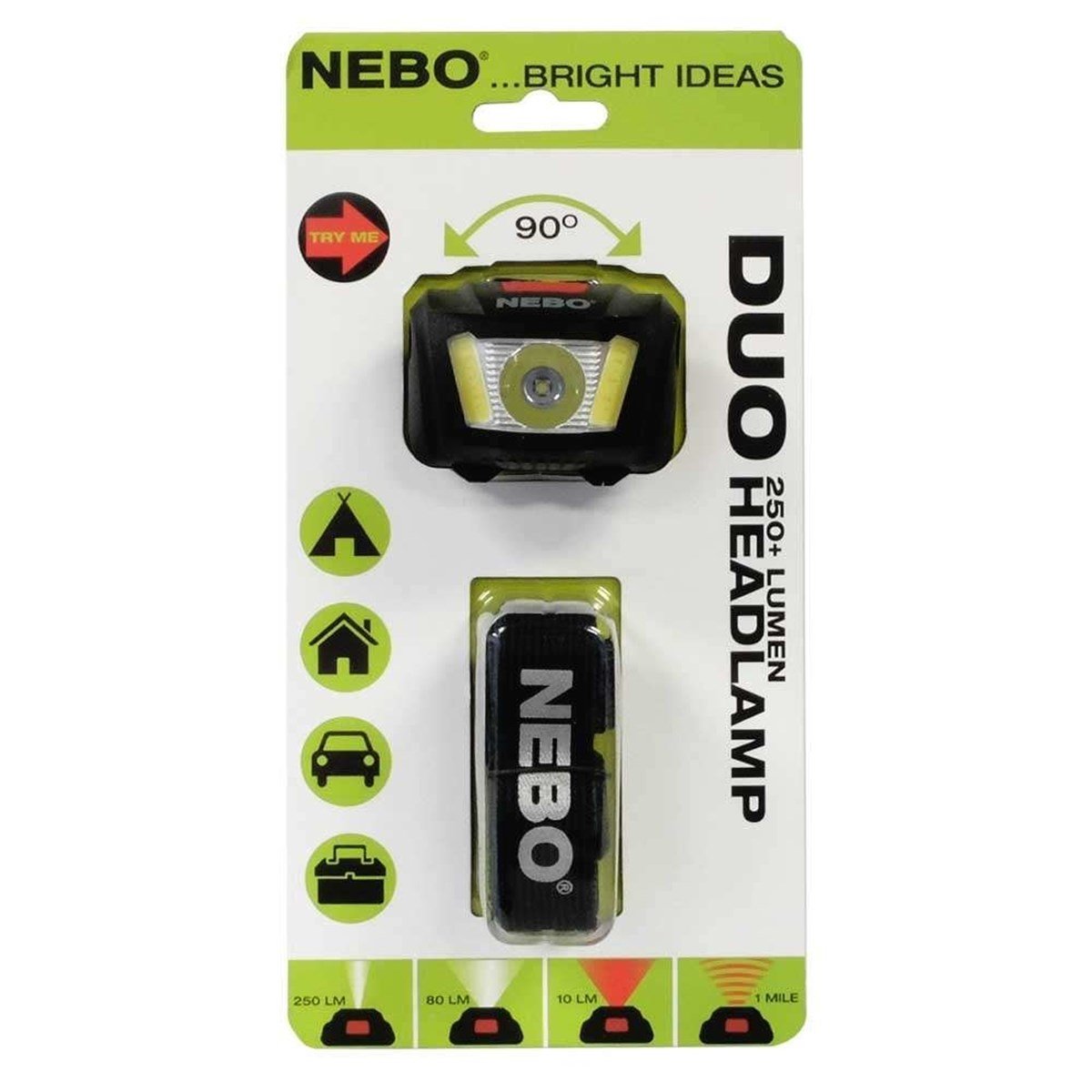 Nebo 6444 Duo 250 Lümen Kafa Feneri (Blisterli)