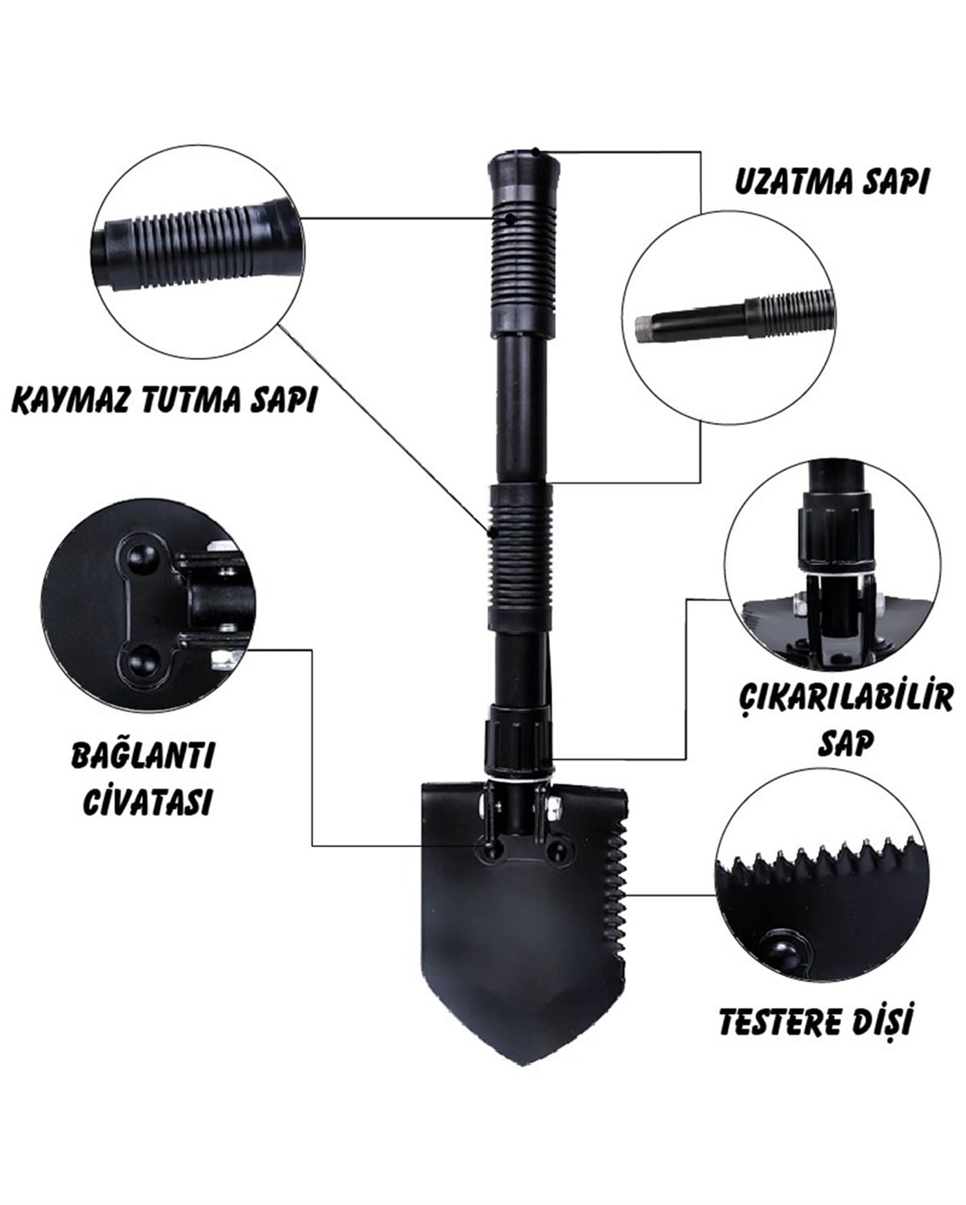 Nurgaz Katlanır Kürek
