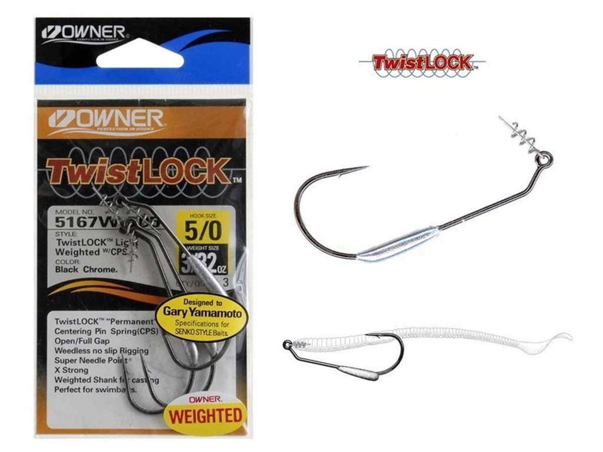 Owner 5167W Twistlock 5/0 Black Chrome İğne