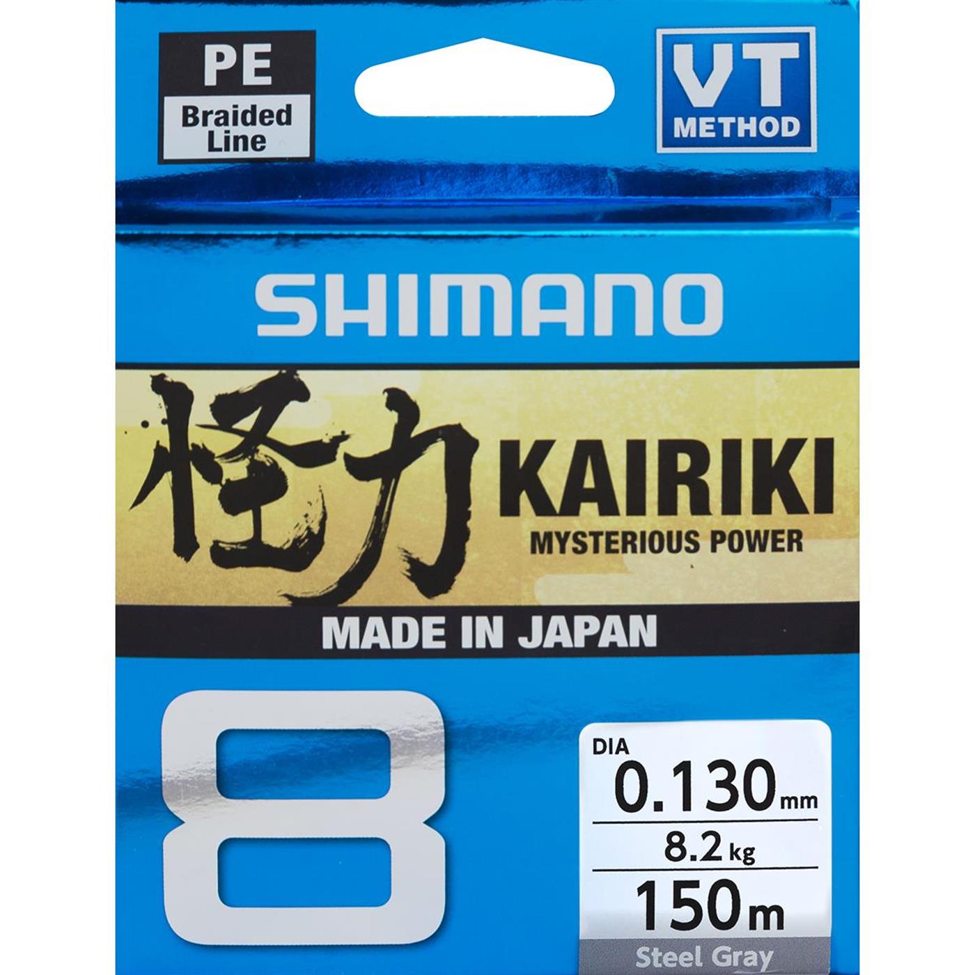 Shimano Kairiki 8 150m Steel Gray İp Misina