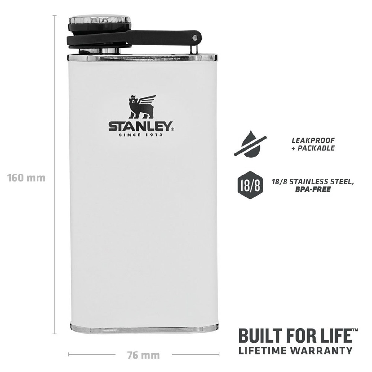 Stanley Klasik Paslanmaz Çelik Cep Matarası 0.23 Lt