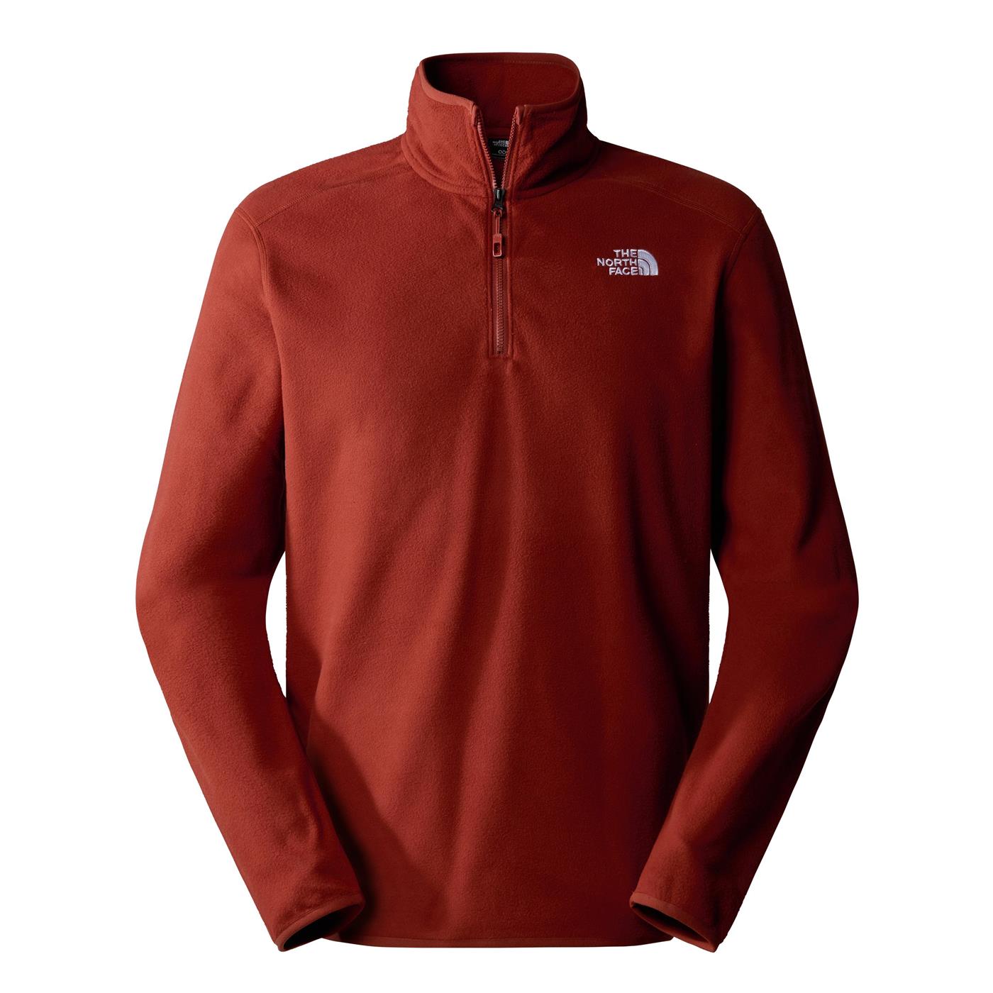 The North Face 100 Glacier 1/4 Fermuarlı Erkek Polar Brandy Brown