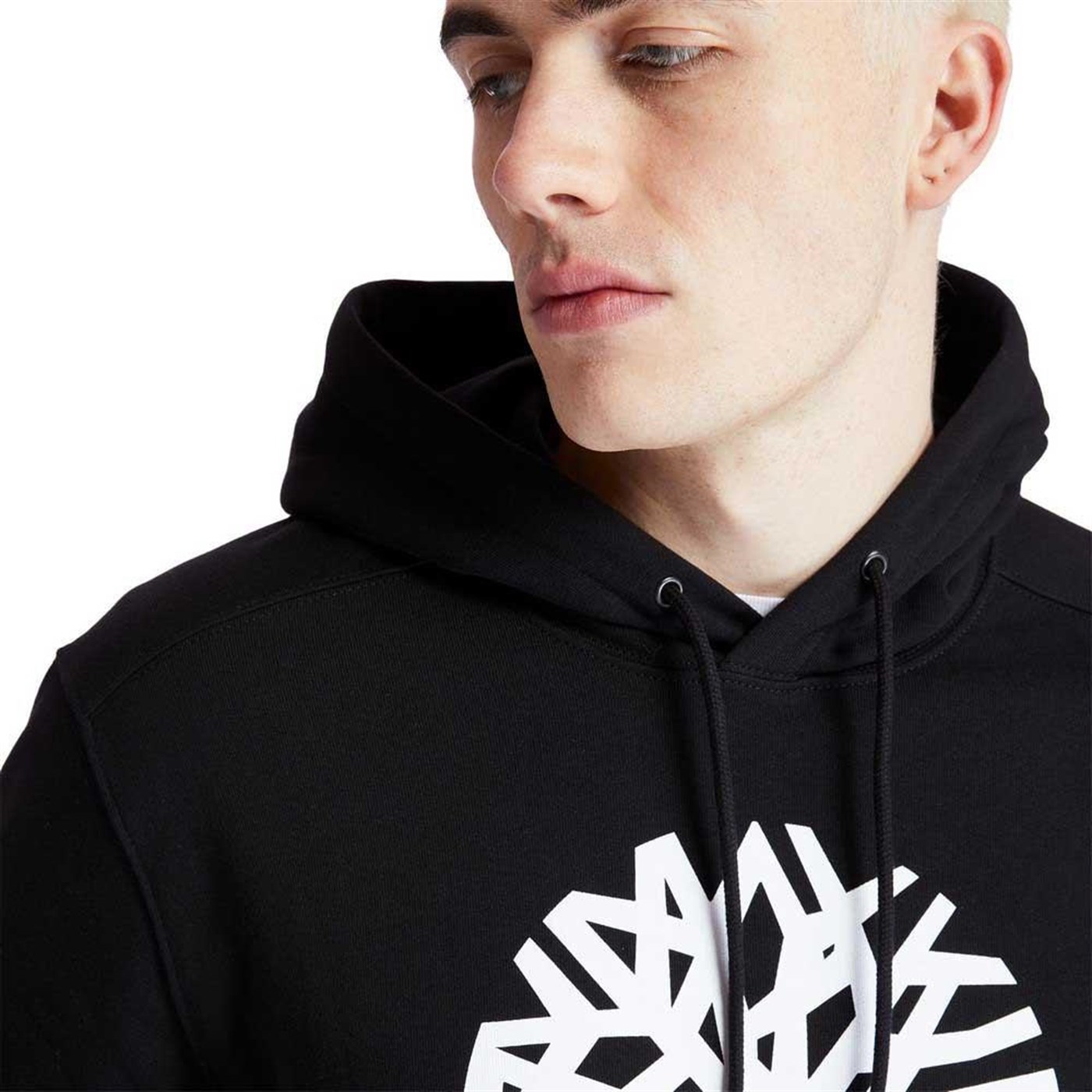 Timberland Core Tree Logo Ağaç Logolu Erkek Kapüşonlu Hoodie Siyah