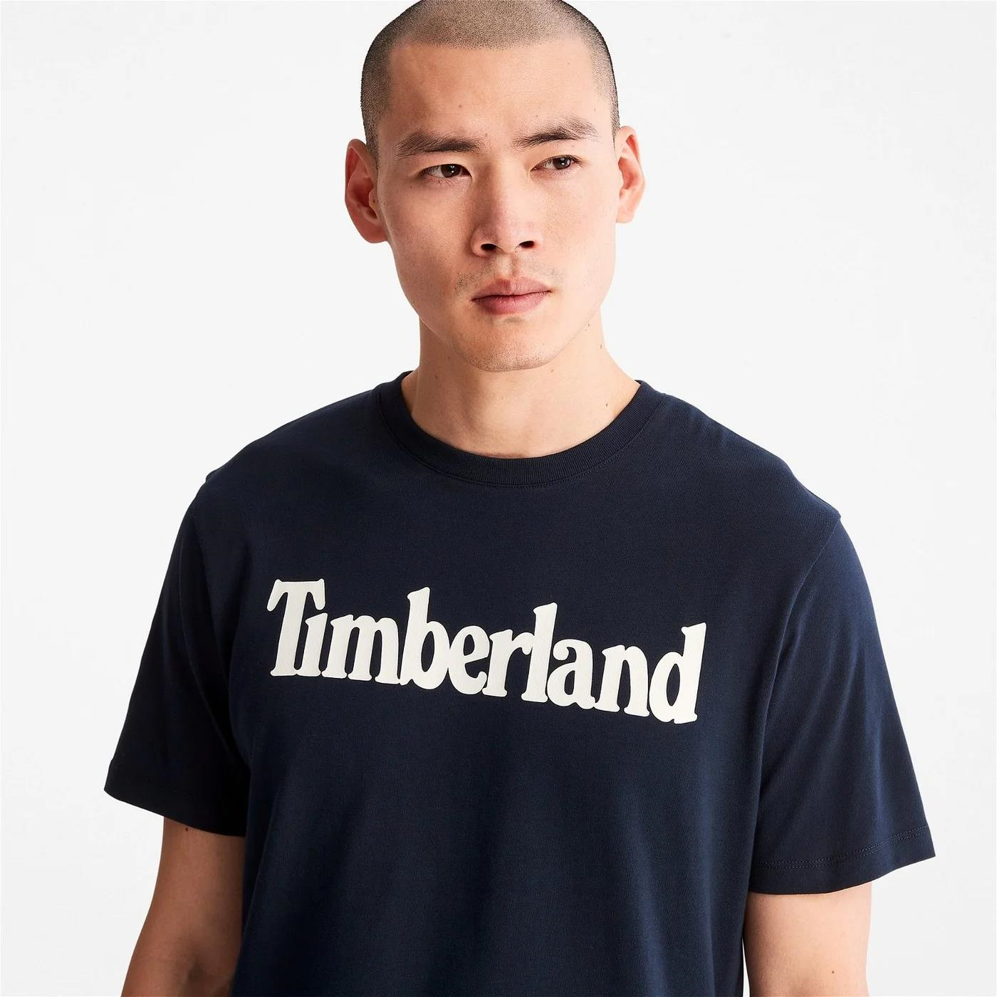 Timberland Kennebec Linear Erkek Tişört Dark Sapphire