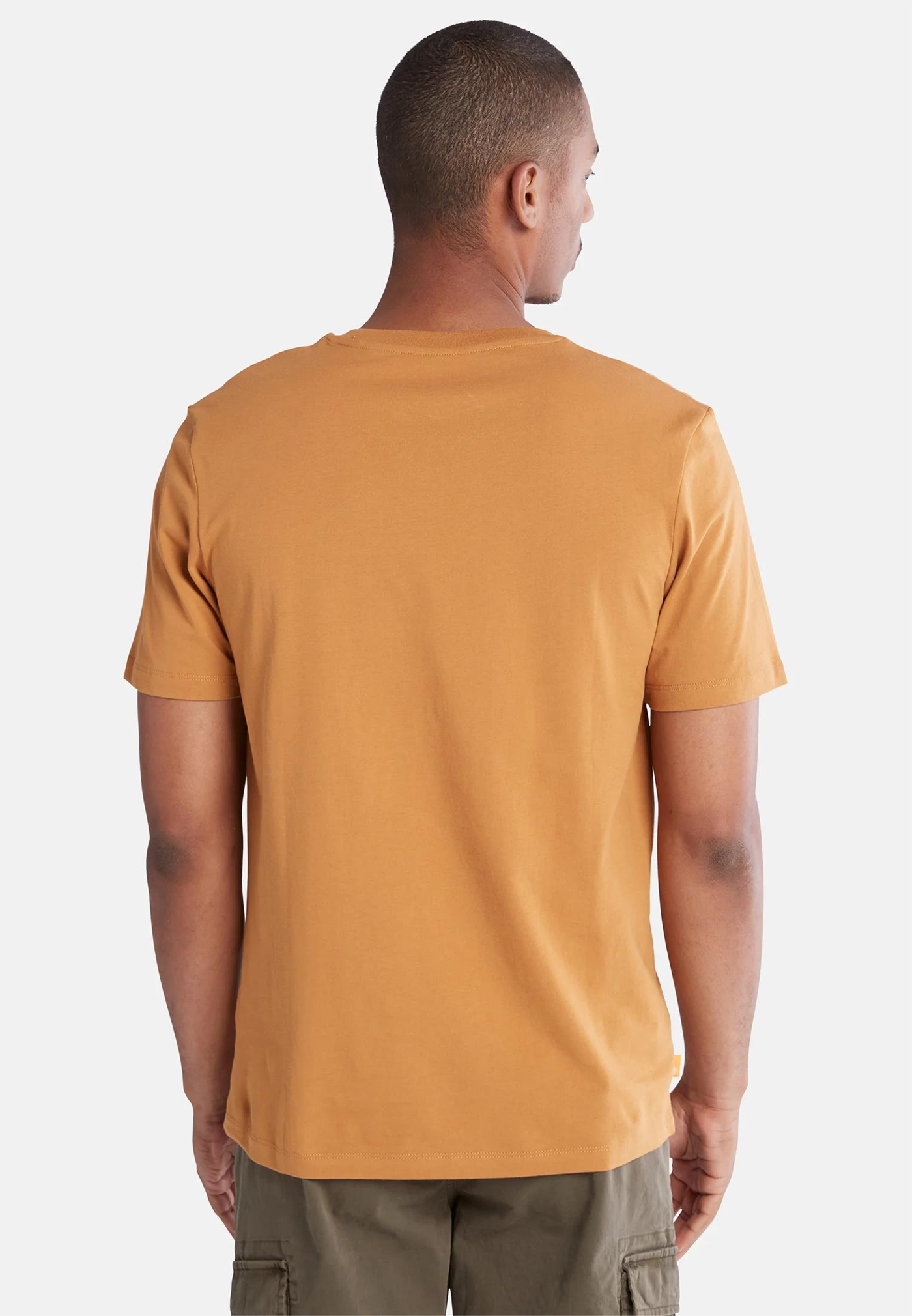 Timberland Stack Logo Erkek Tişört Wheat