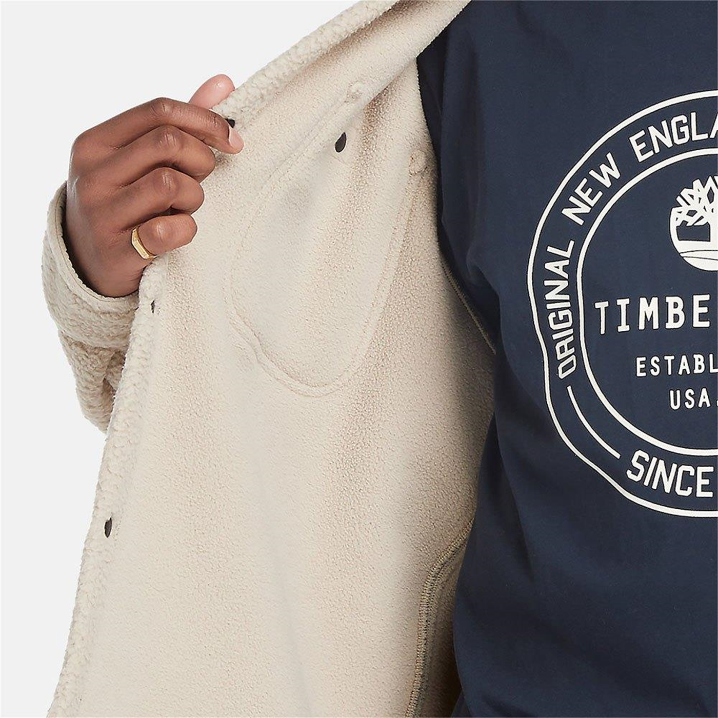 Timberland Utility Sherpa Overshirt Erkek Gömlek Island Fossil