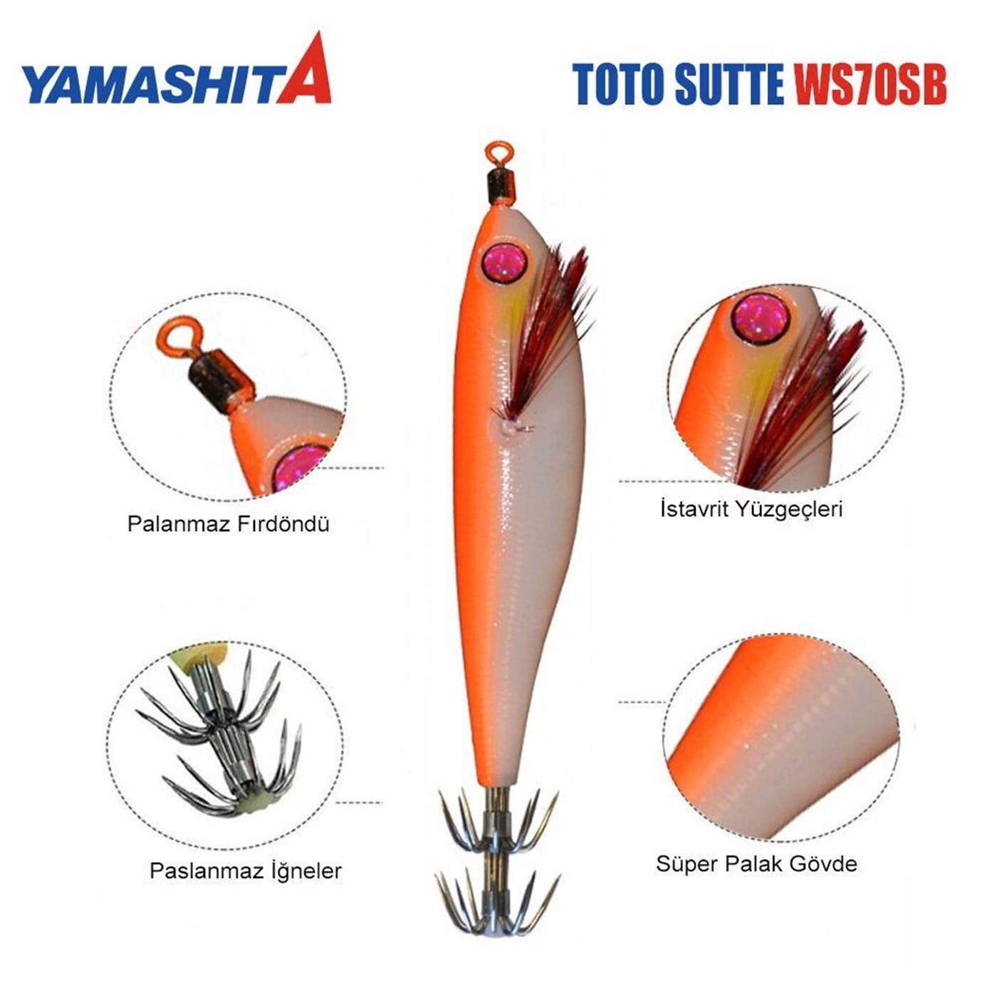Yamashita Toto Sutte R Kalamar Zokası WS70SB