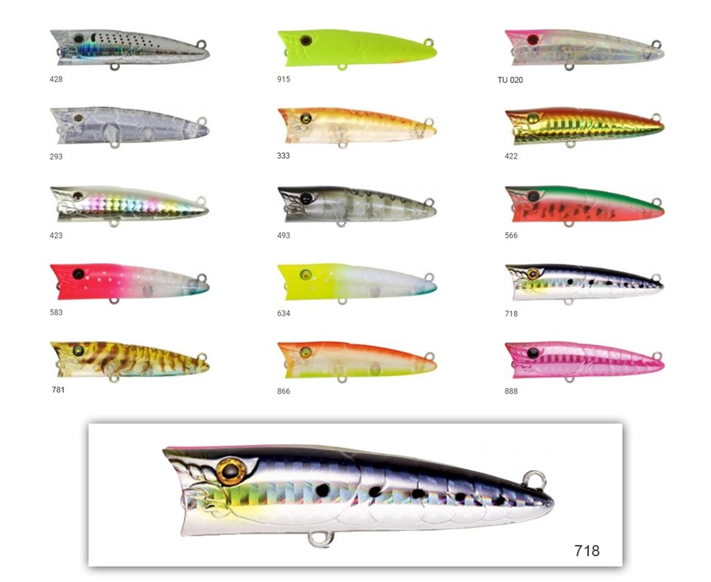 ZİPBAİTS POPPER 68 MM TU 020