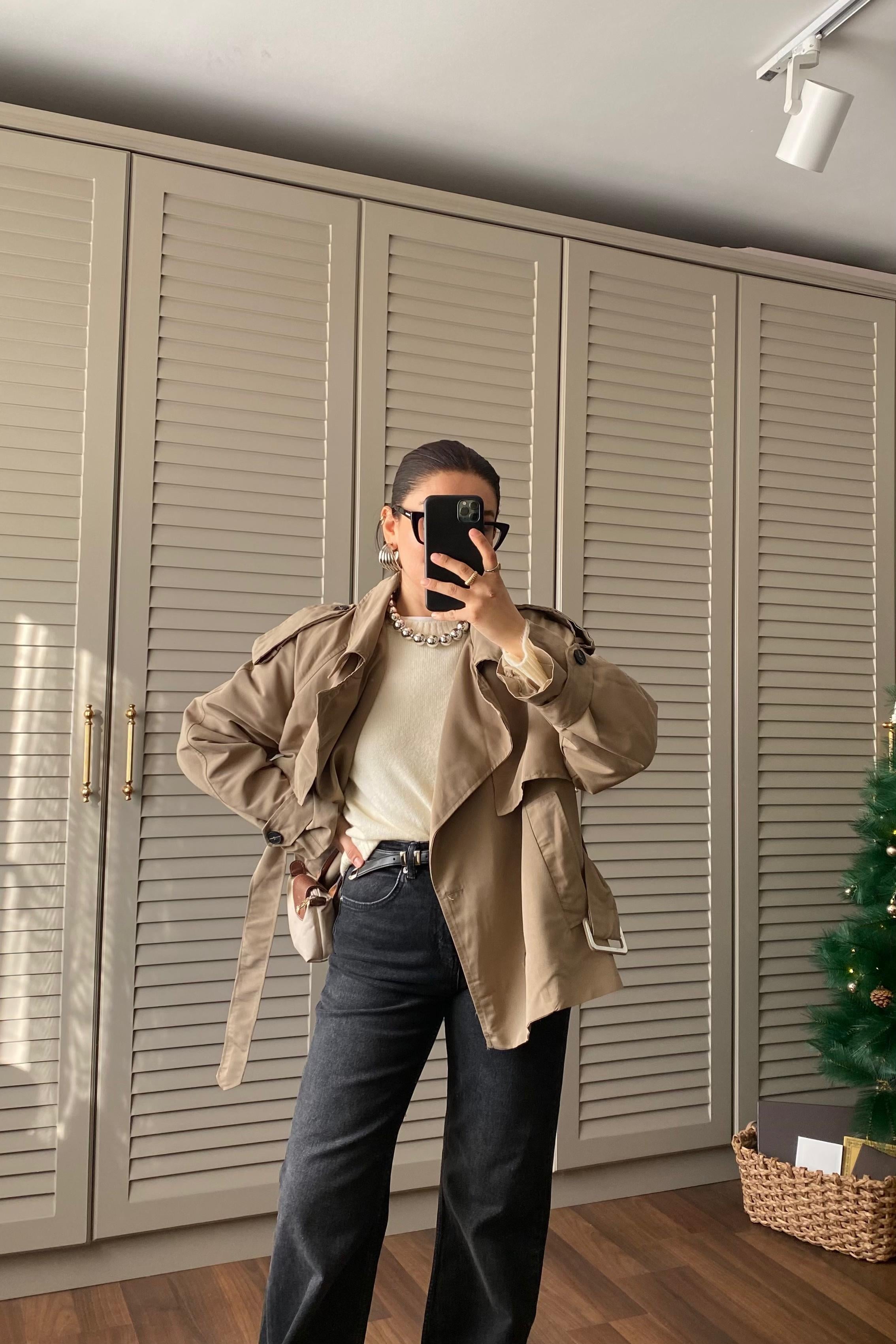 ARKASI LEOPAR KISA TRENÇKOT/20132