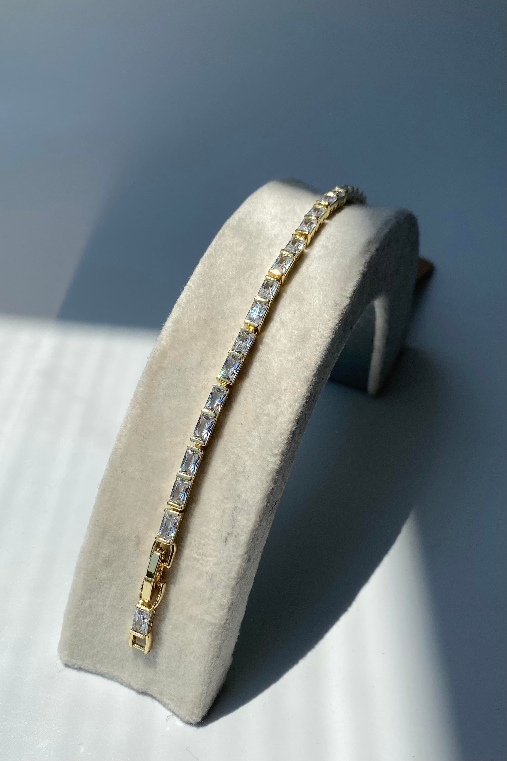 BAGET TAŞLI SU YOLU BİLEZİK