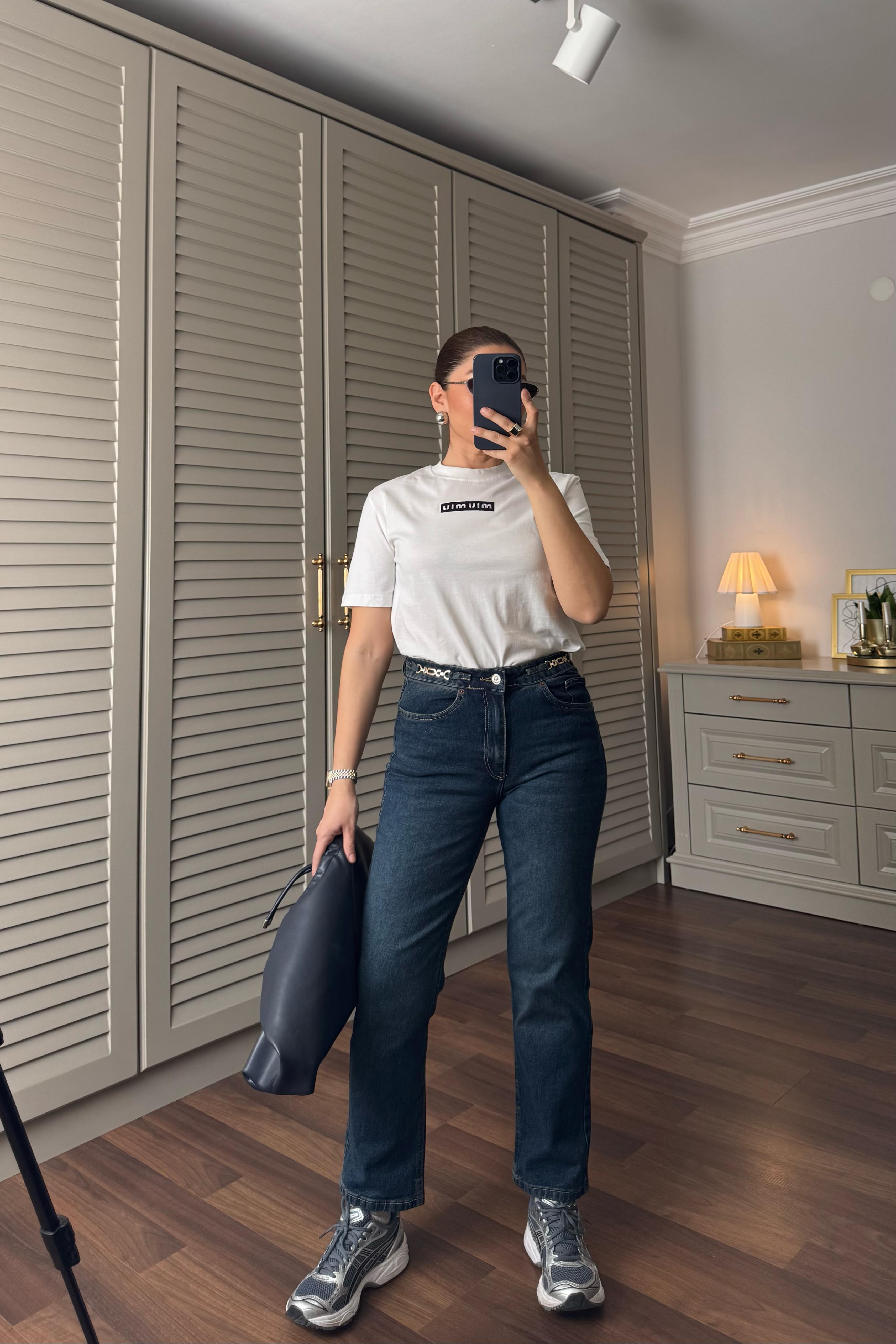 BELİ ZİNCİR DETAYLI JEAN