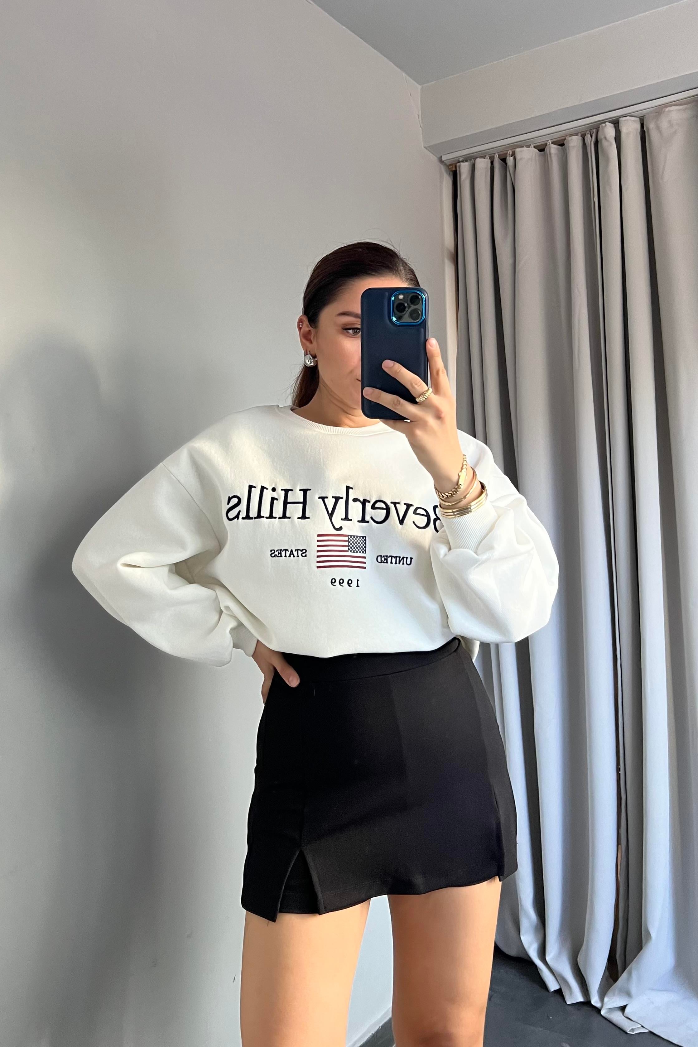 BEVERLY HİLLS BASKILI SWEAT/8564