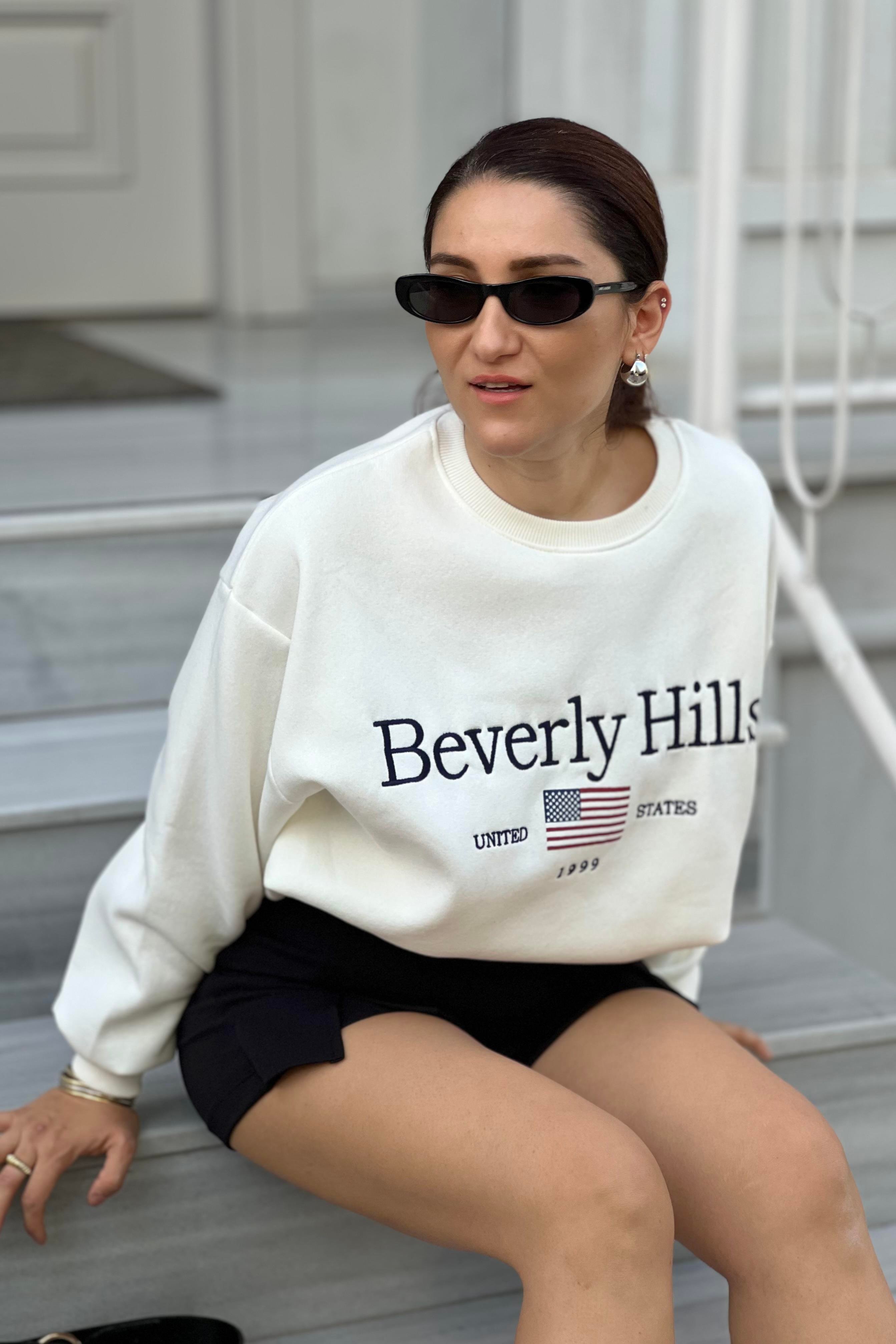 BEVERLY HİLLS BASKILI SWEAT/8564