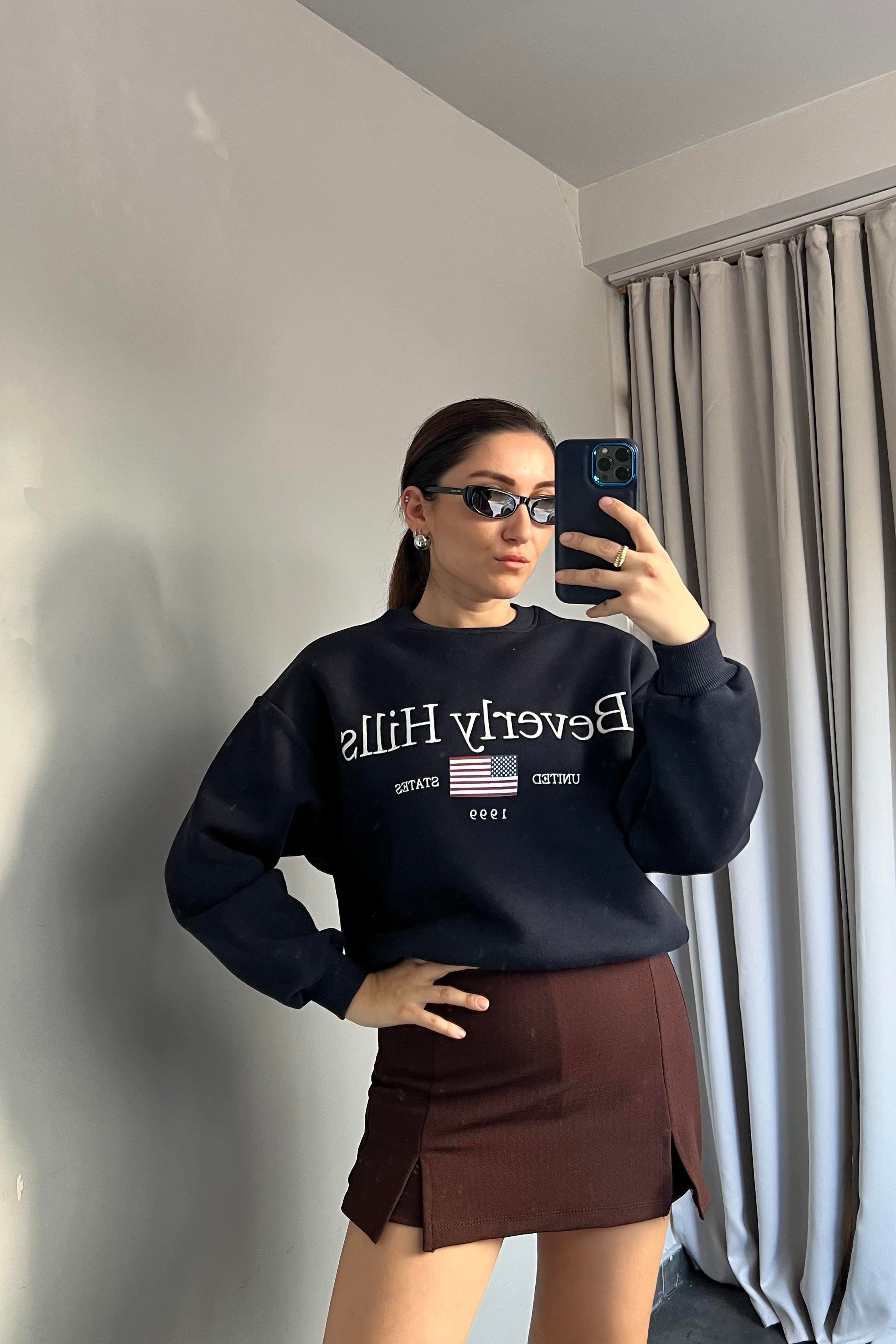 BEVERLY HİLLS BASKILI SWEAT/8564