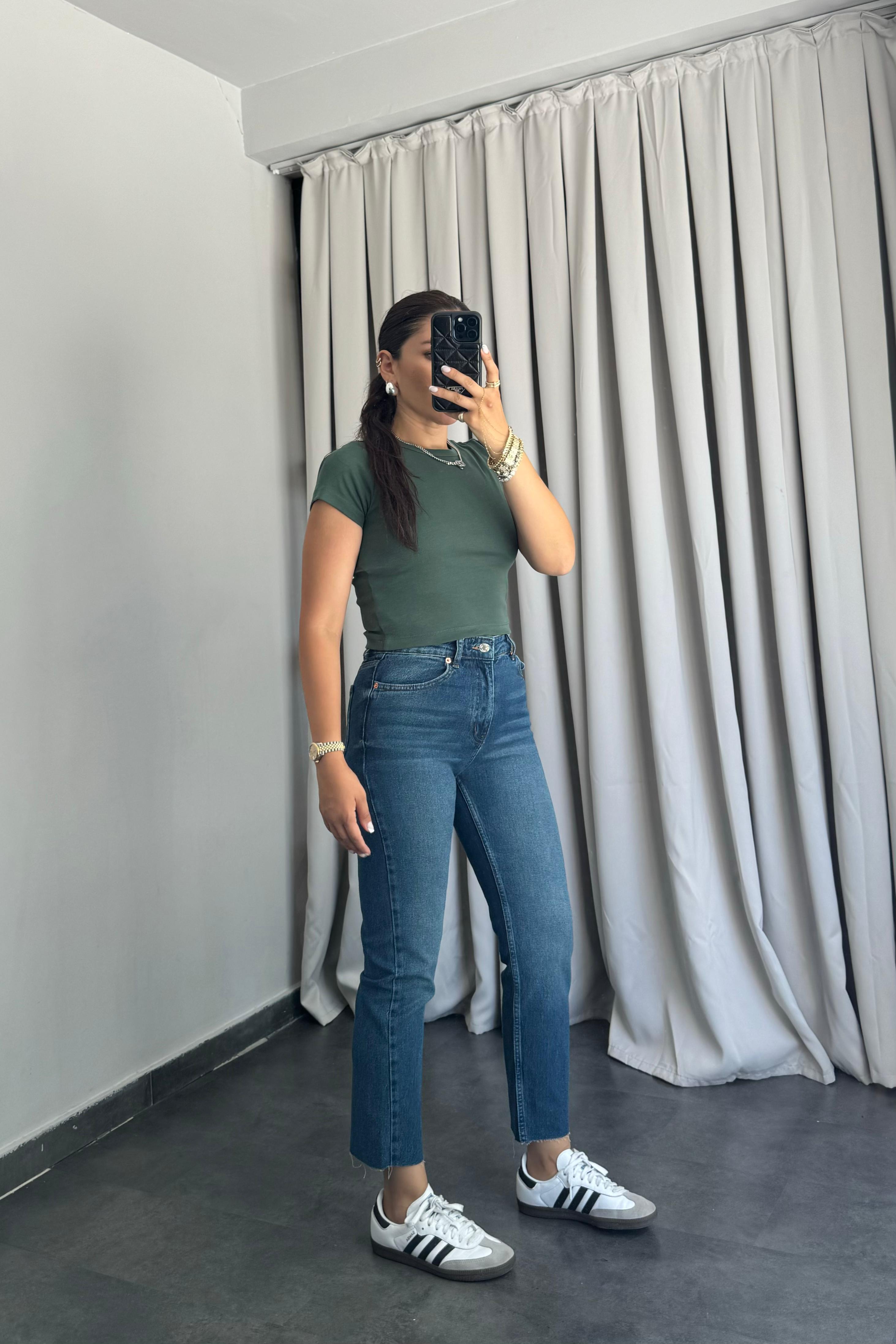BİSİKLET YAKA BASİC CROP