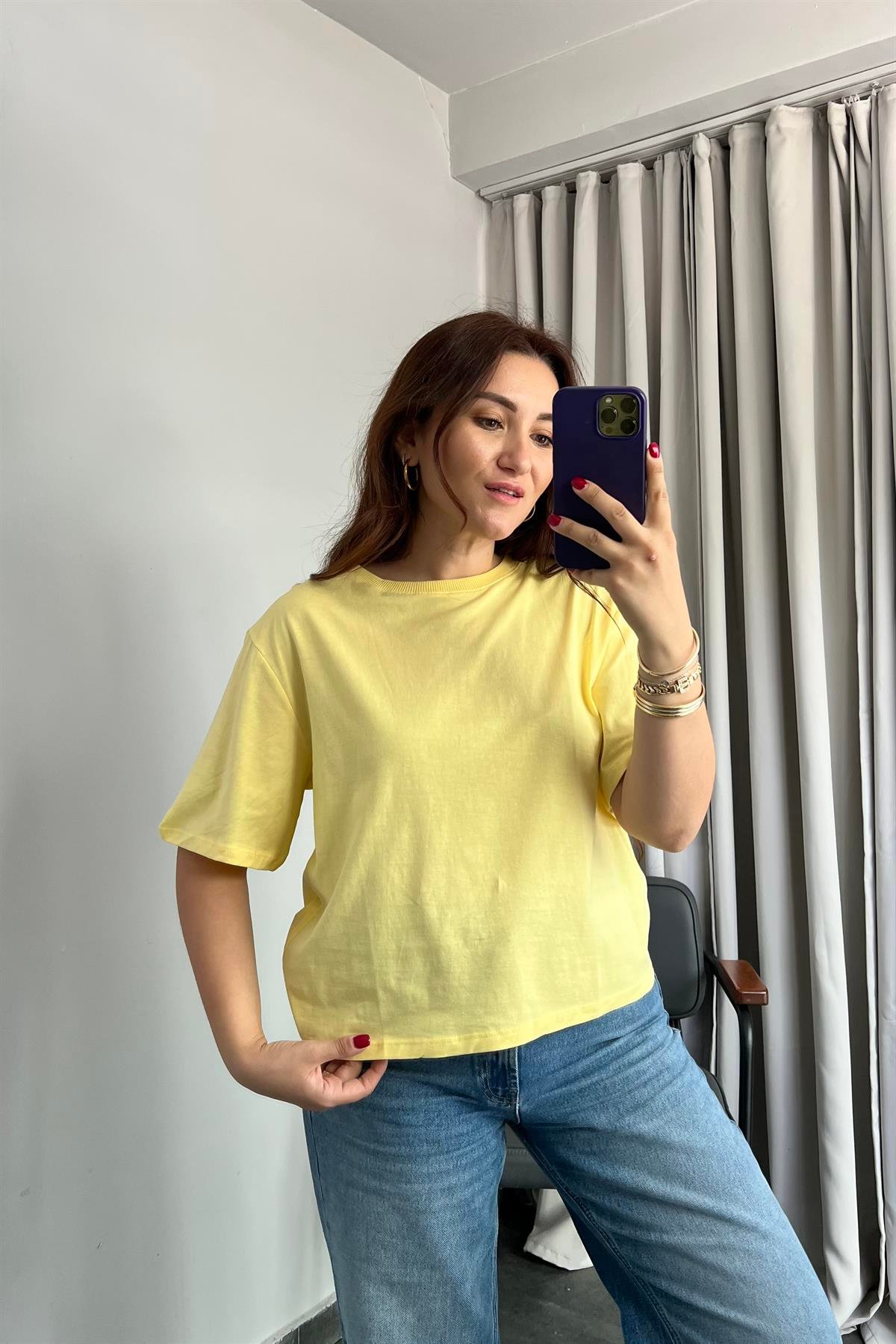 BİSİKLET YAKA KISA T-SHIRT