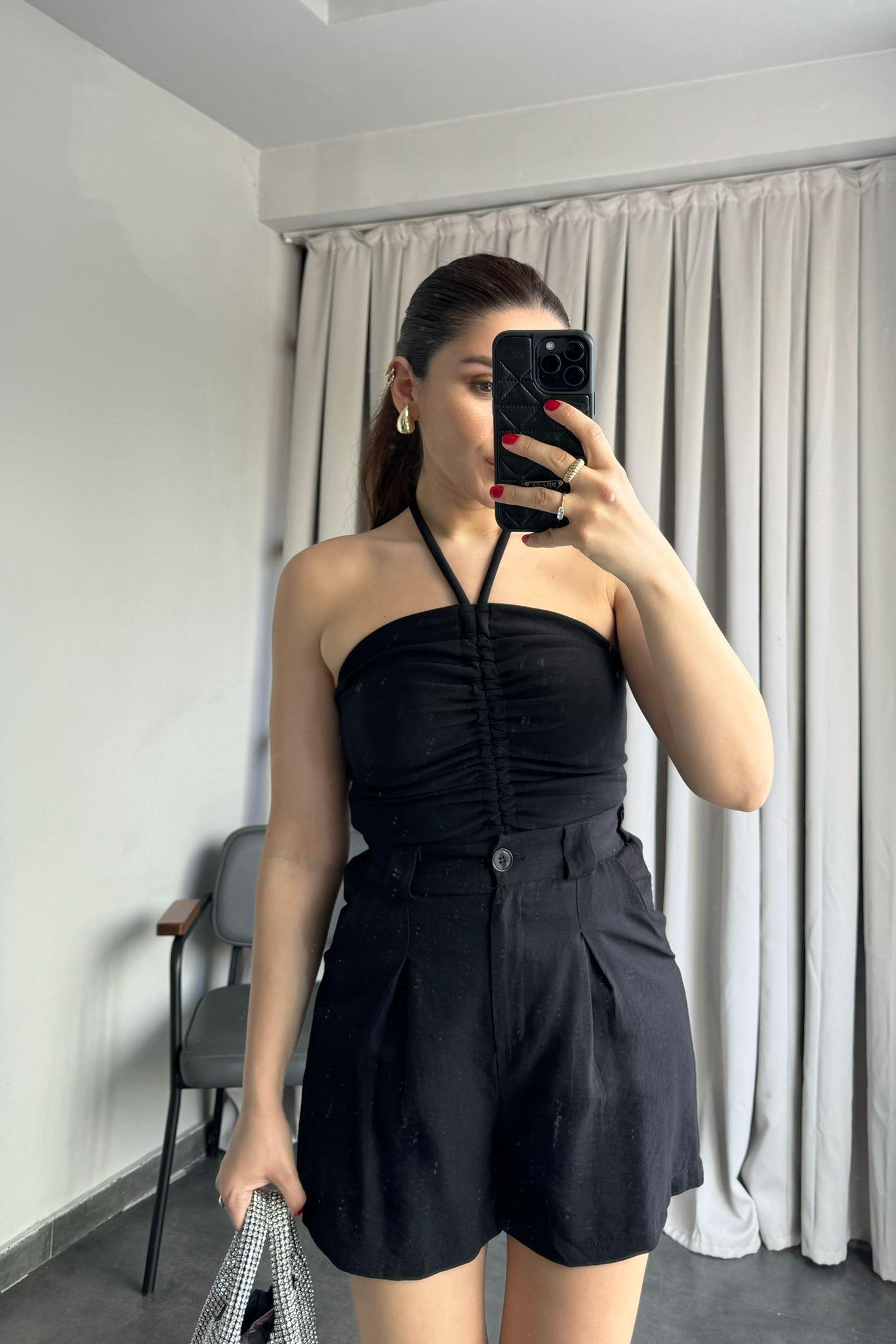 BOYUNDAN BAĞLAMALI BÜZGÜLÜ CROP