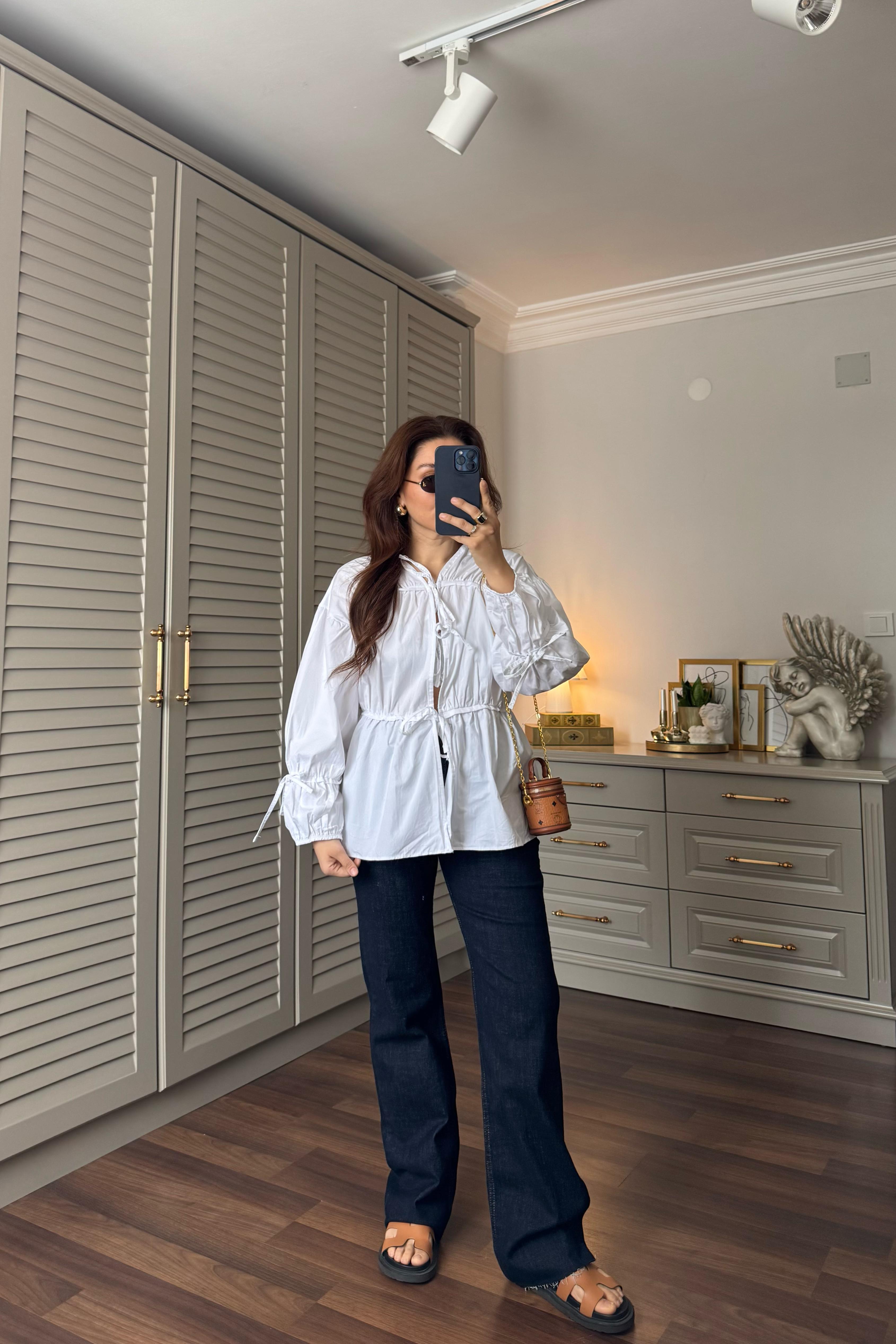 BÜZGÜLÜ POPLİN GÖMLEK/36059