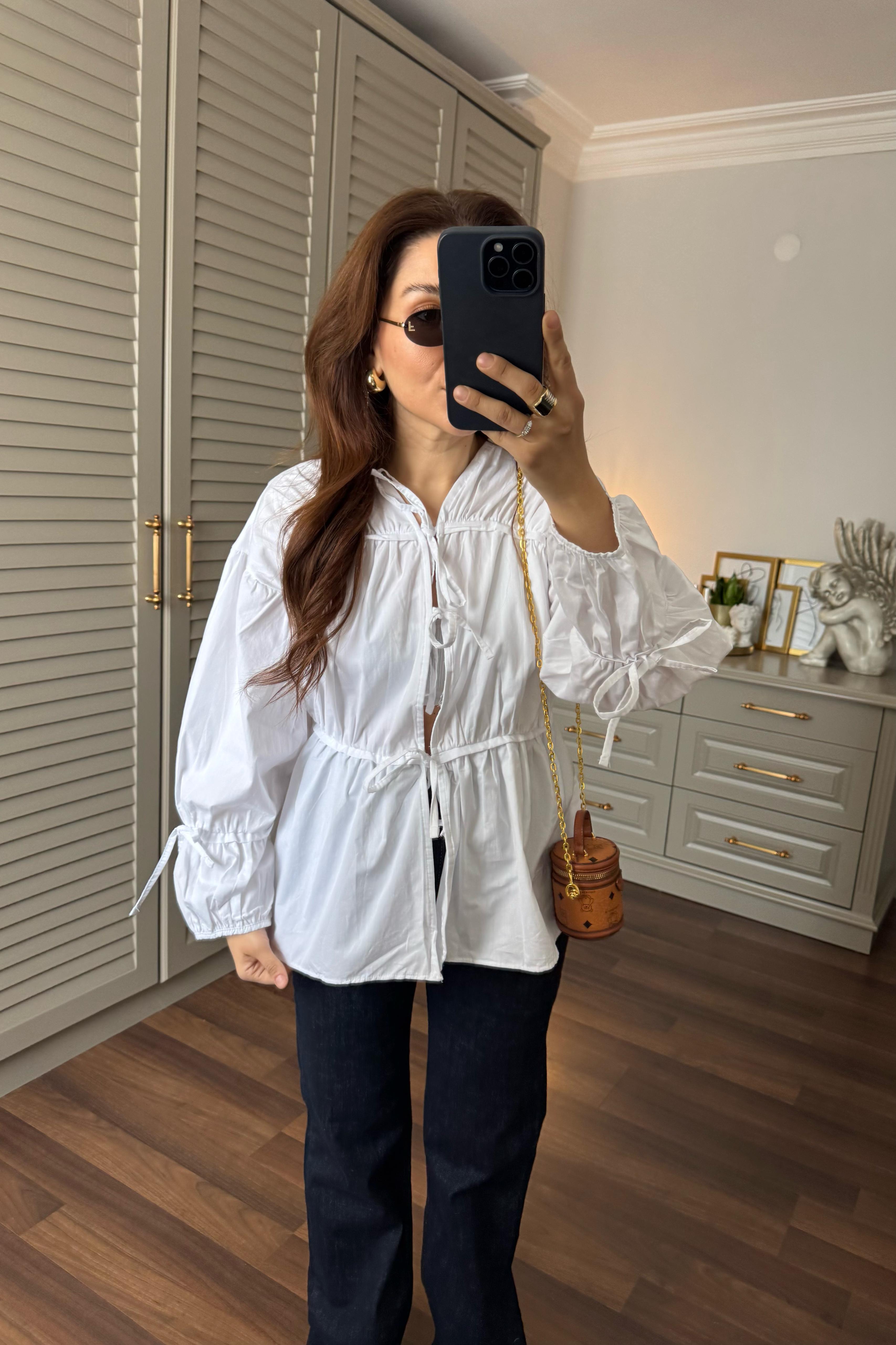 BÜZGÜLÜ POPLİN GÖMLEK/36059