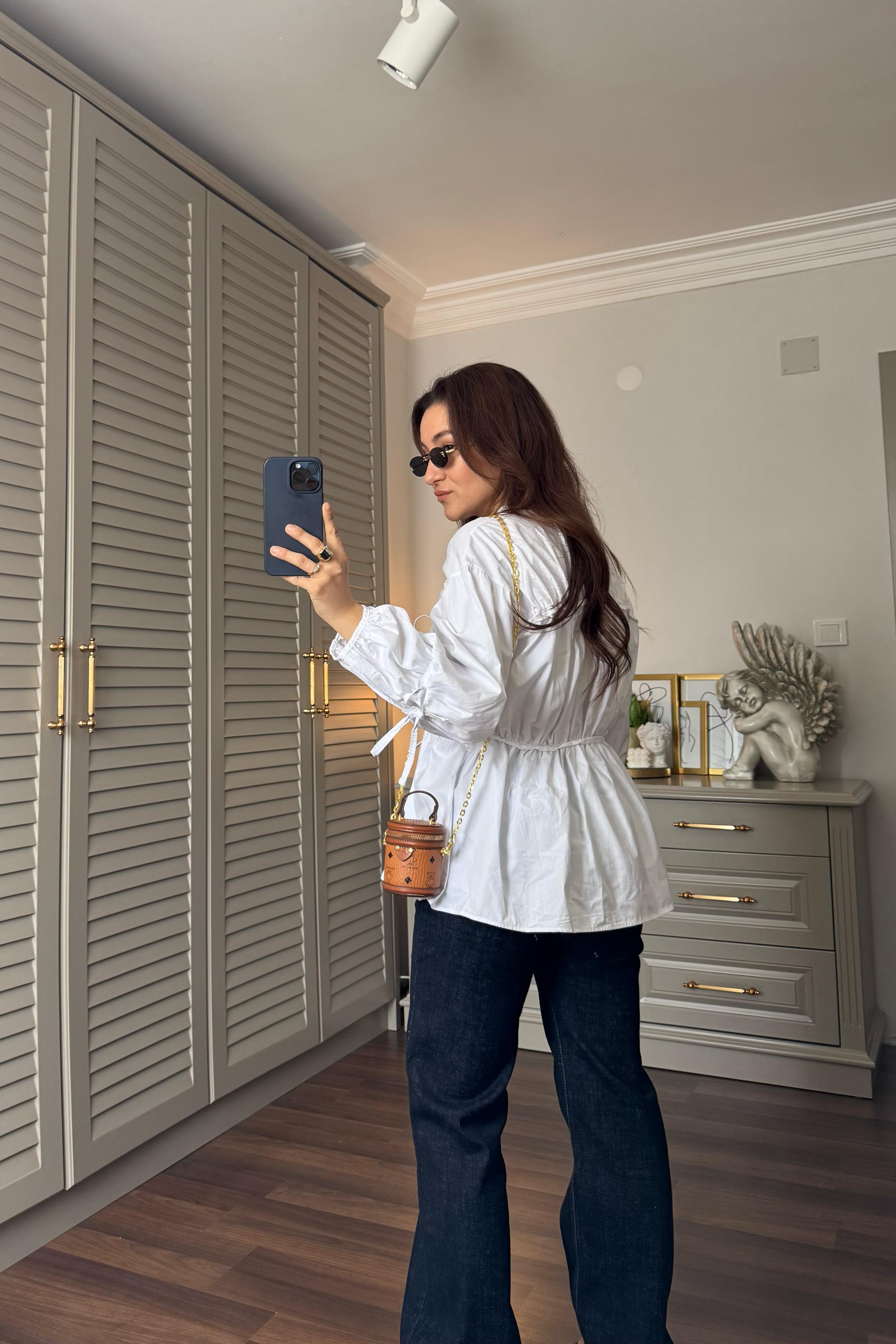 BÜZGÜLÜ POPLİN GÖMLEK/36059