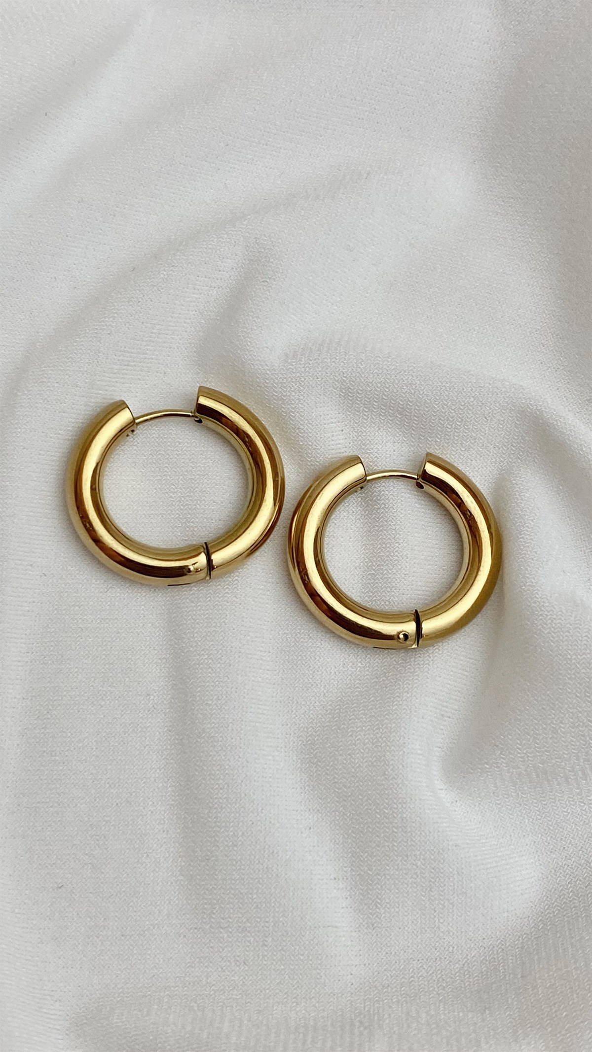 ÇELİK KALIN BORU HALKA KÜPE 2,3cm