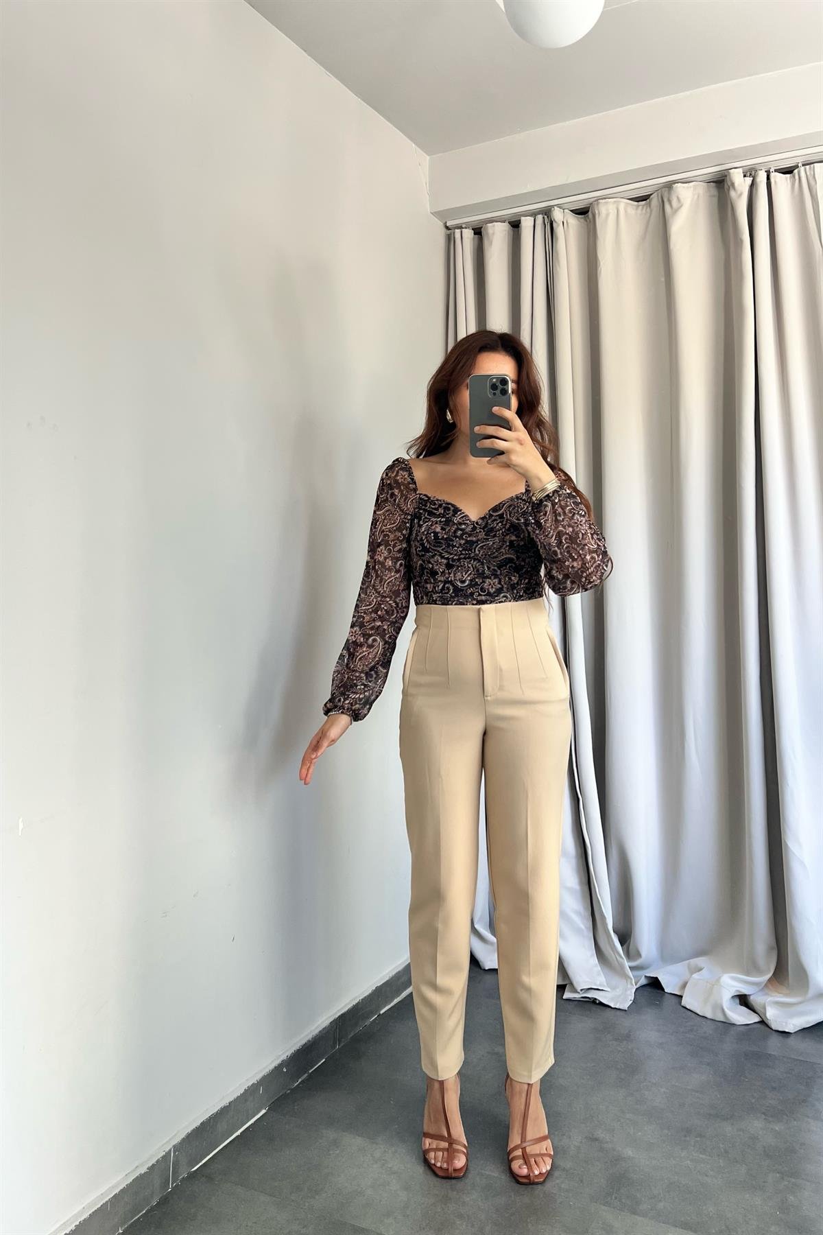 CEPLİ ÖNÜ DİKİŞLİ SLIM PANTOLON