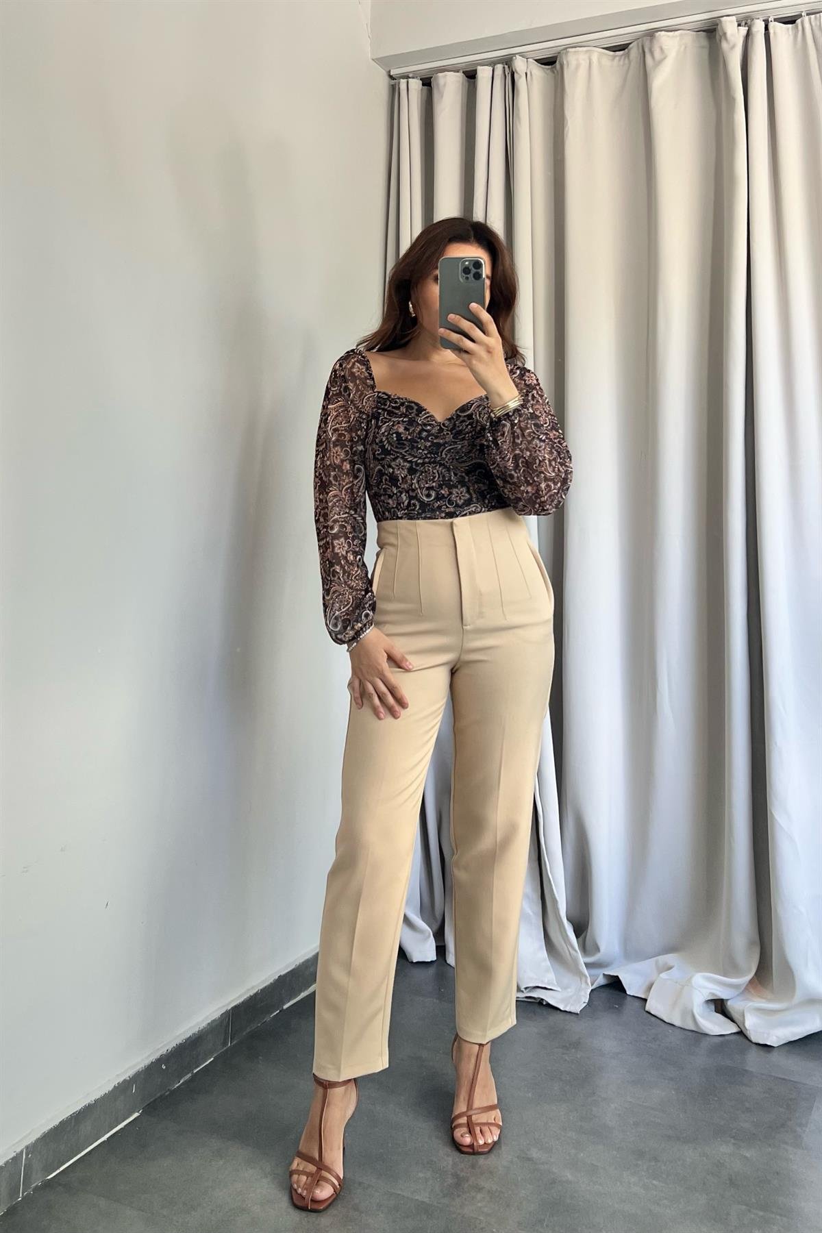 CEPLİ ÖNÜ DİKİŞLİ SLIM PANTOLON