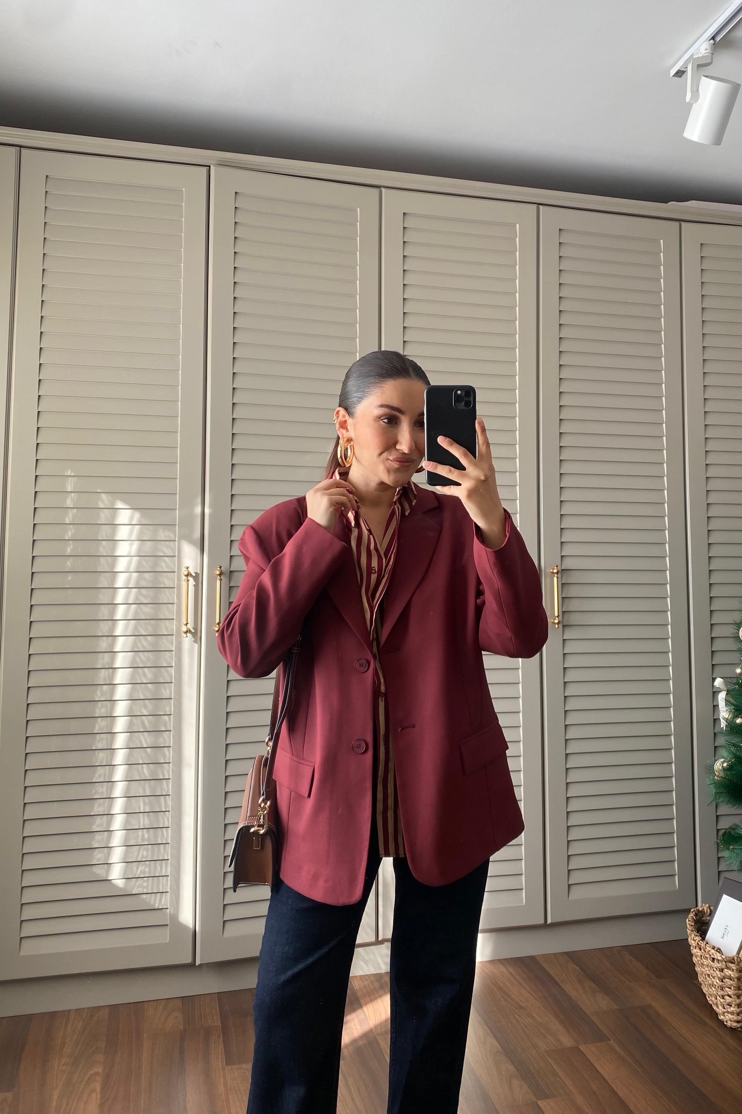 ÇİFT DÜĞMELİ BLAZER CEKET/9281